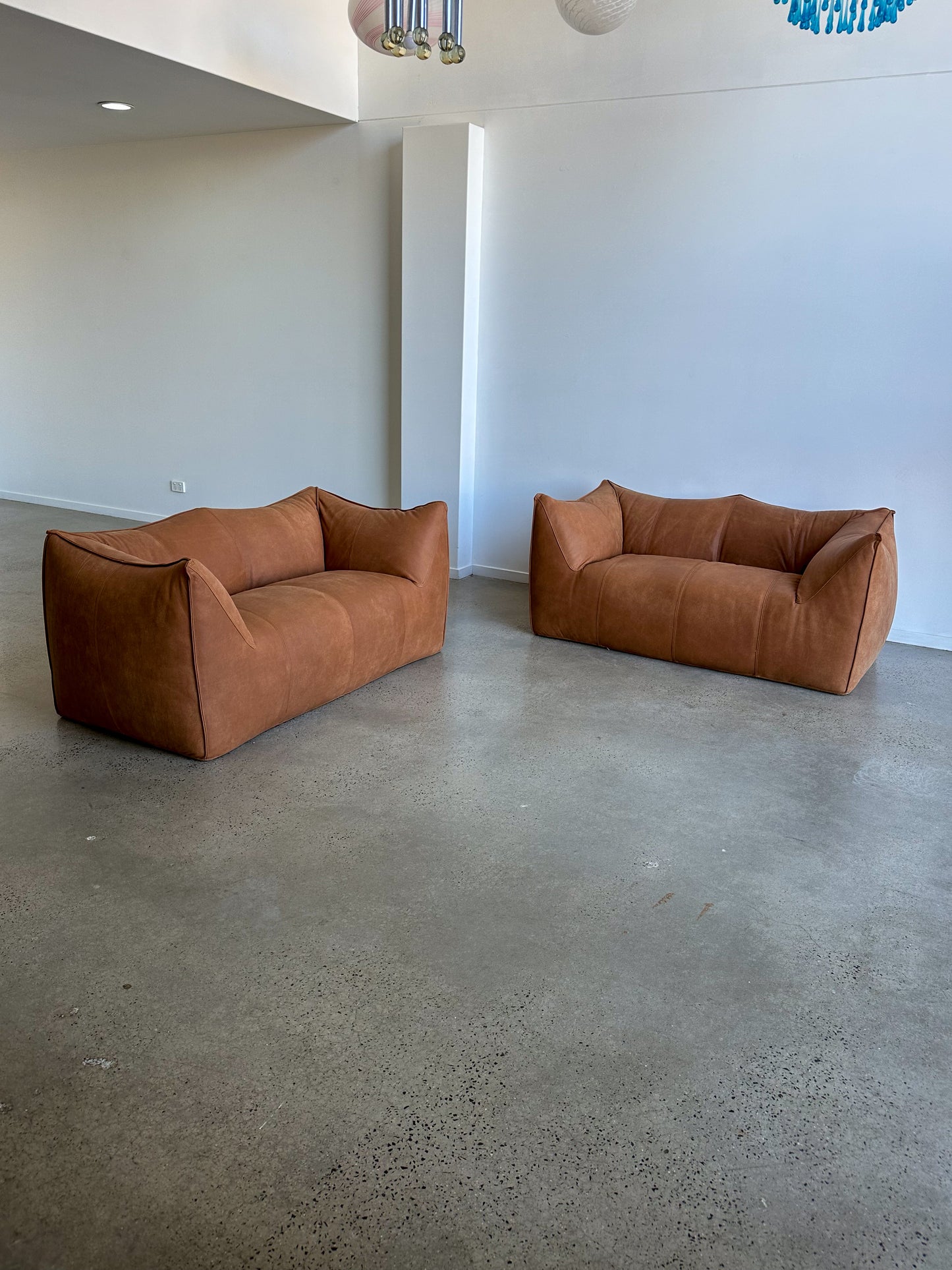"Le Bambole" by Mario Bellini for C&B Italia Leather Sofa, 1970s