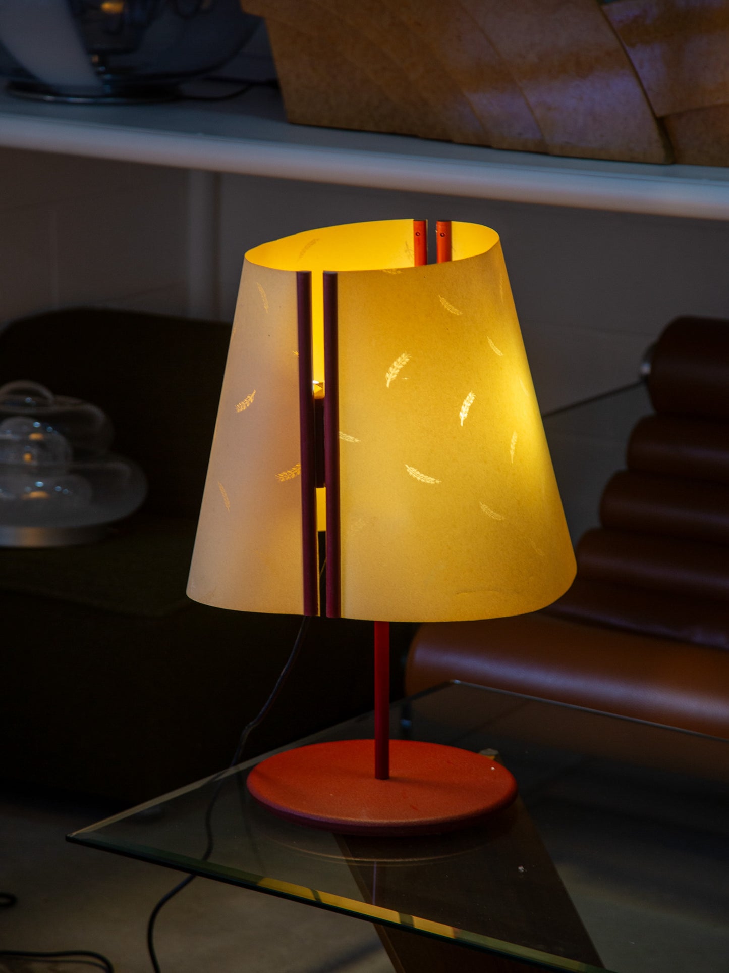 Stilnovo Table Lamp in Metal & Parchment Paper