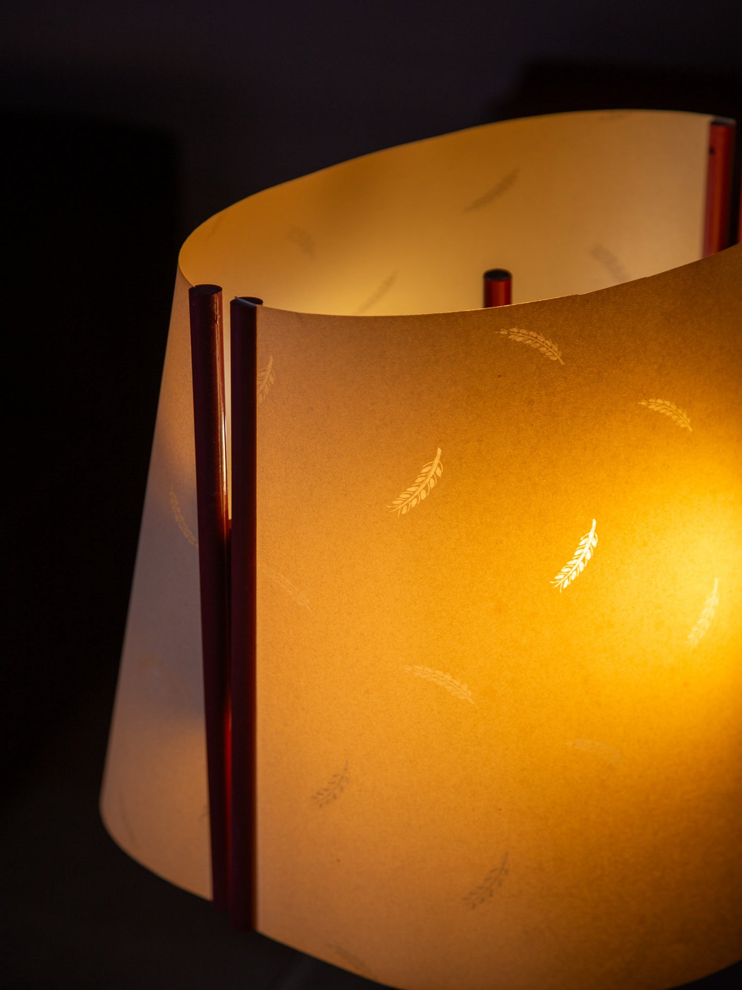 Stilnovo Table Lamp in Metal & Parchment Paper