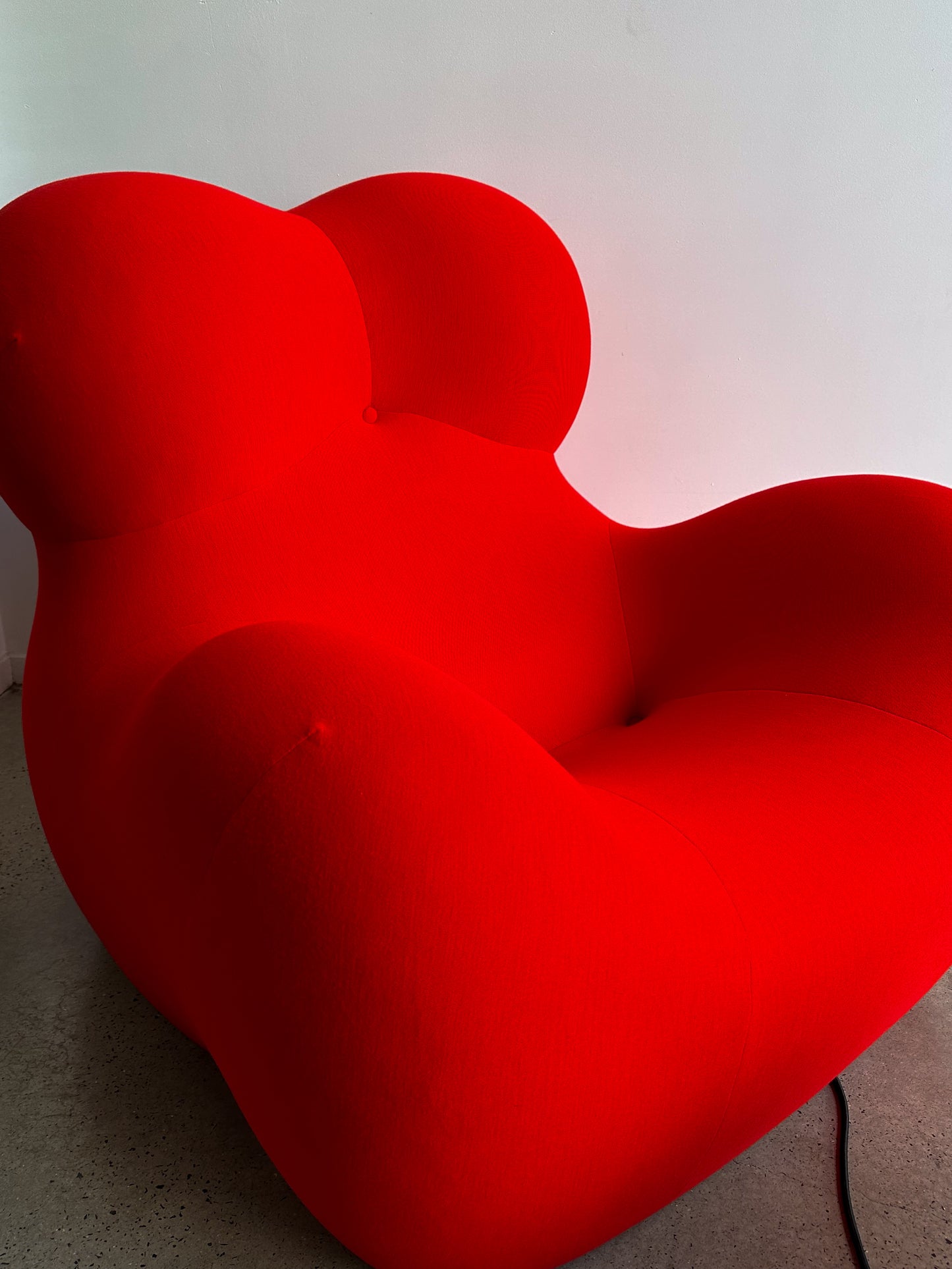 UP 5 by Gaetano Pesce for C&B Italia Red Armchair with Ottoman 1969
