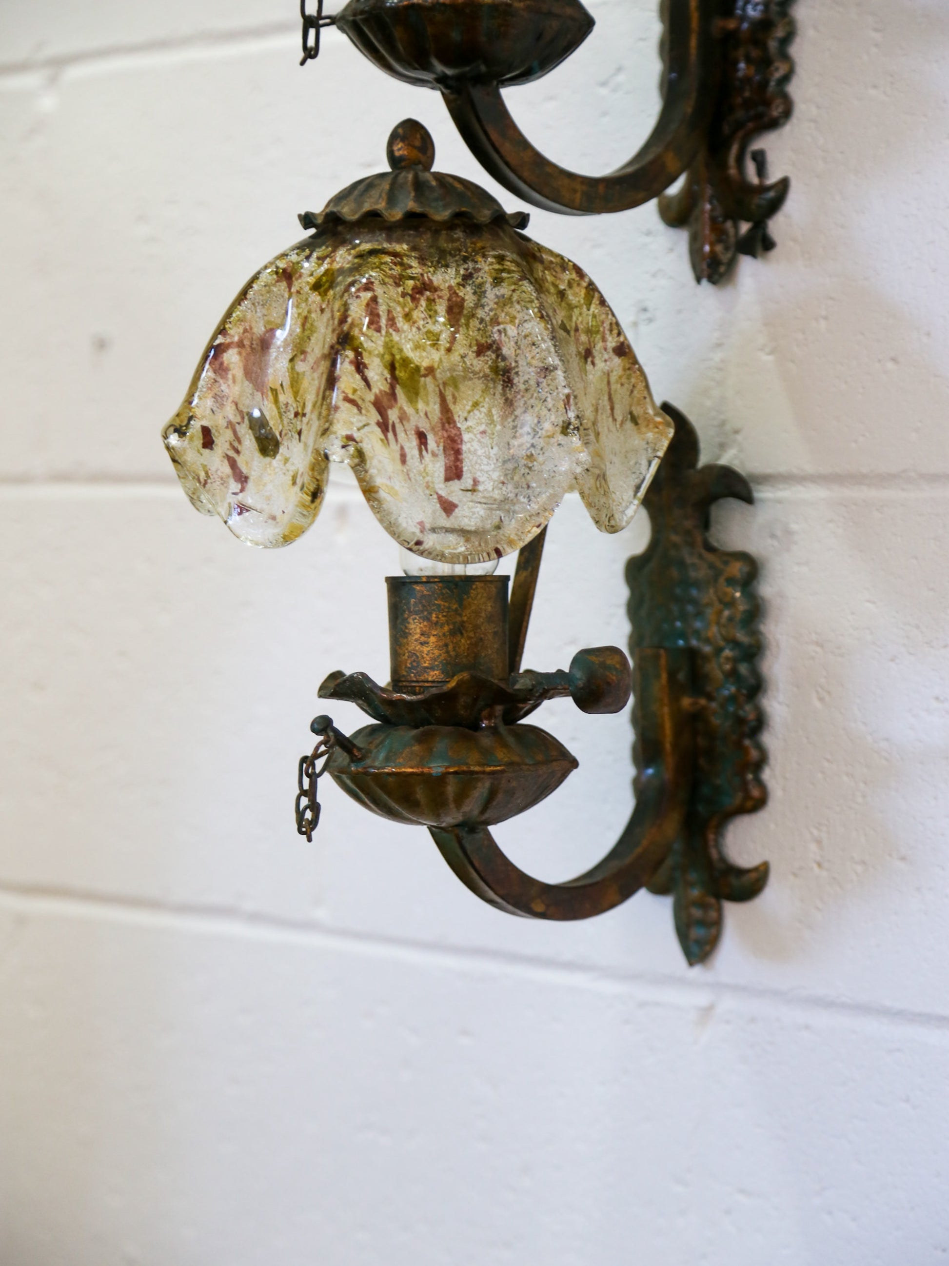 High end Murano Glass wall light