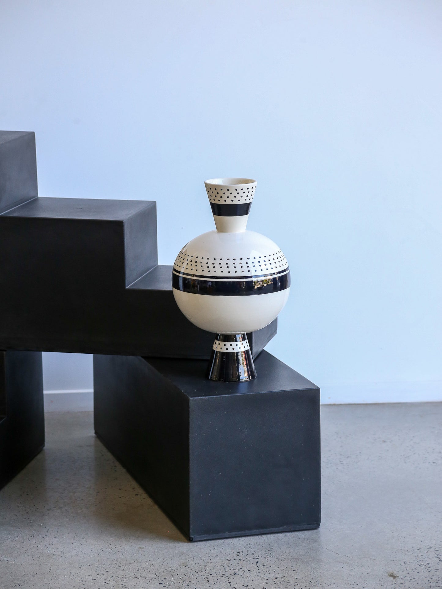 Ugo La Pietra for Rometti Aryballos Vase Ceramic