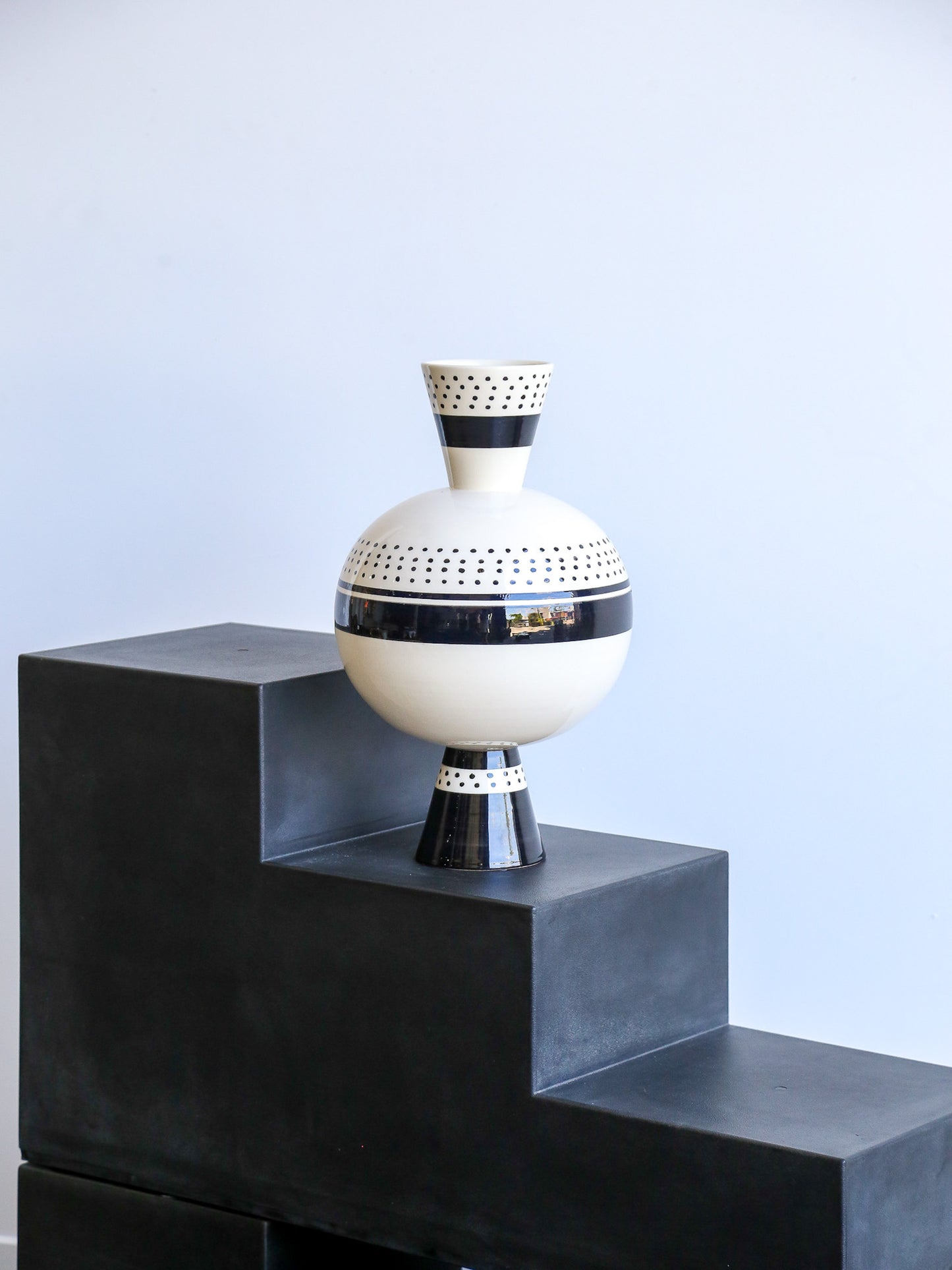 Ugo La Pietra for Rometti Aryballos Vase Ceramic
