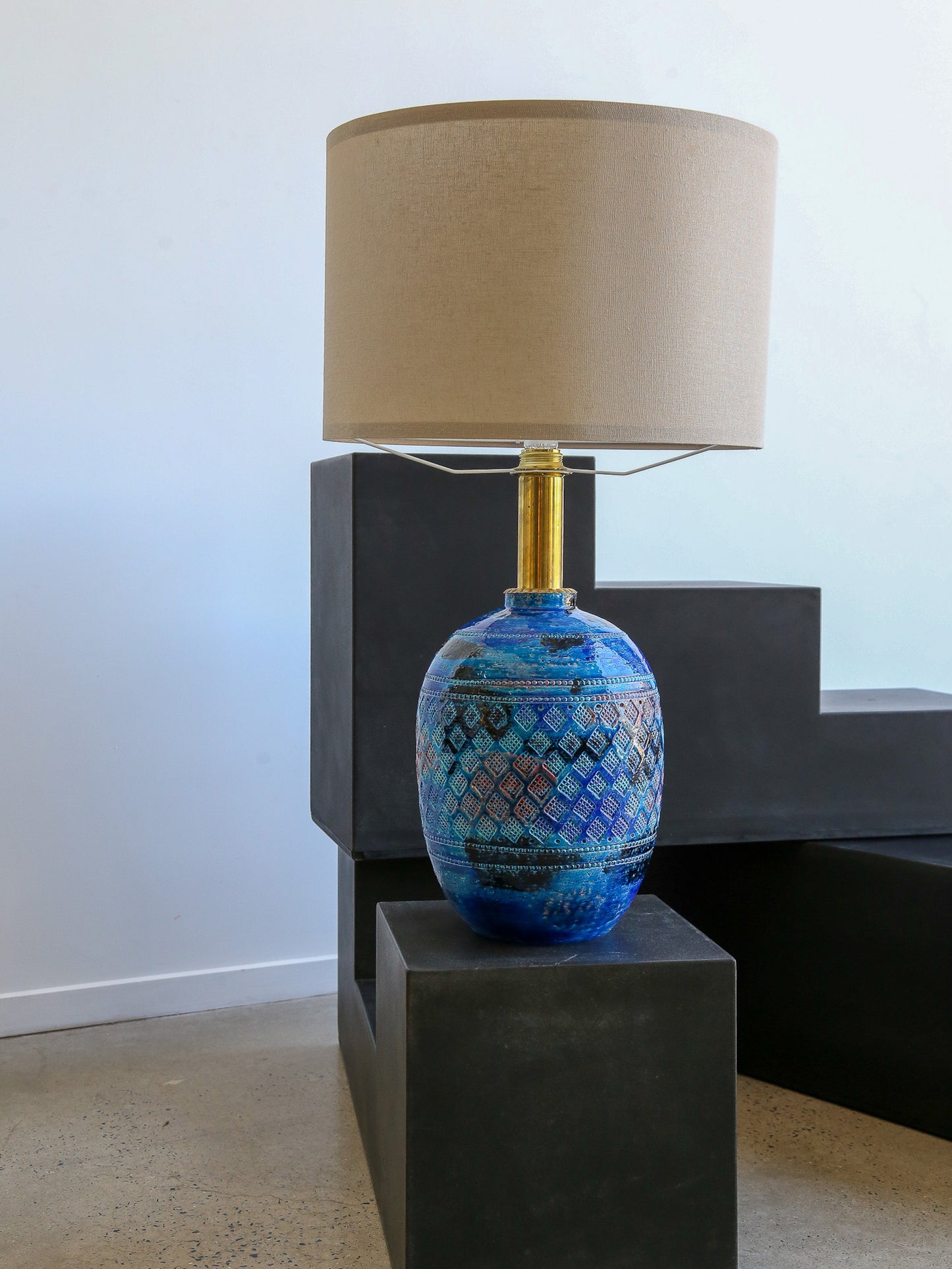 Bitossi Blue Rimini Table Lamp