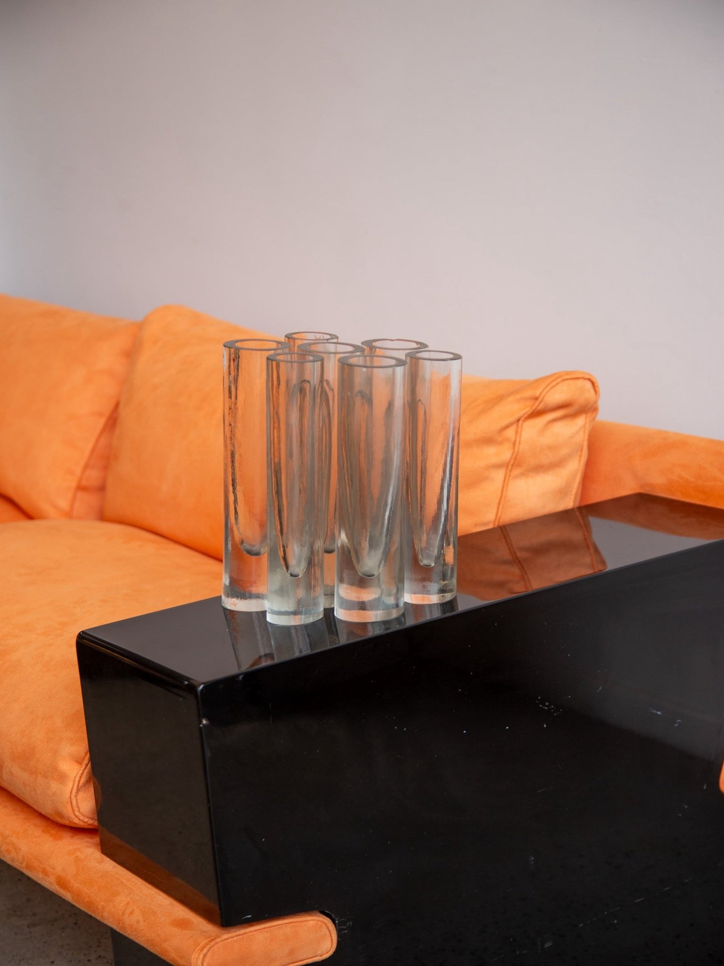 Barbini Murano sculptural vase in clear glass, Italy 1970s - Lumini Collections