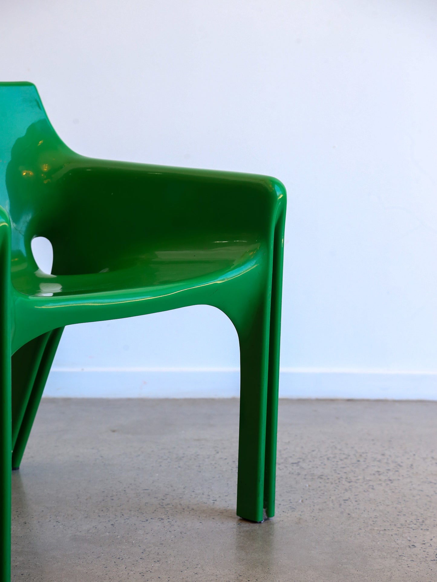 Gaudi Green Chair by Vico Magistretti for Artemide 1970s