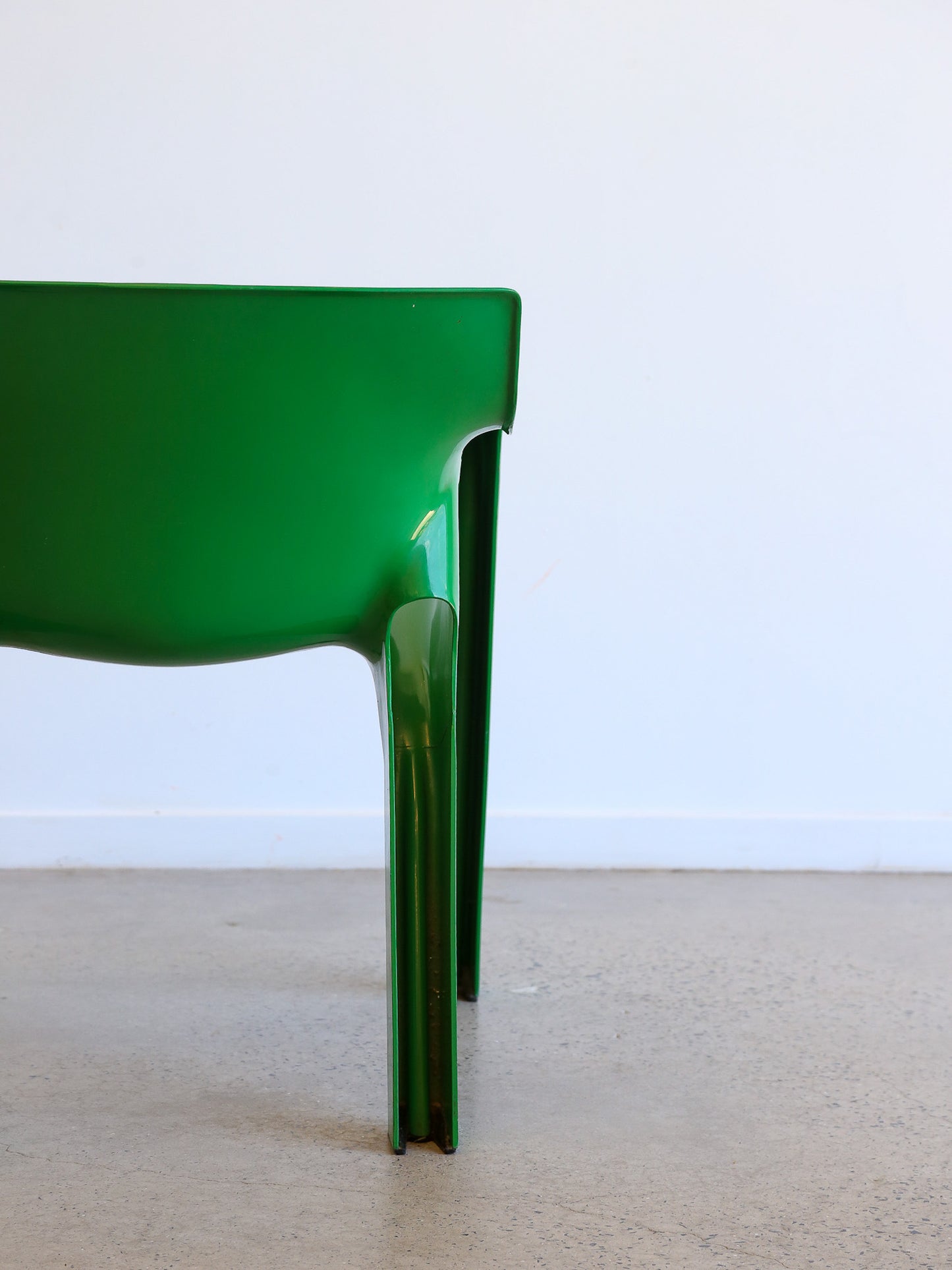 Gaudi Green Chair by Vico Magistretti for Artemide 1970s