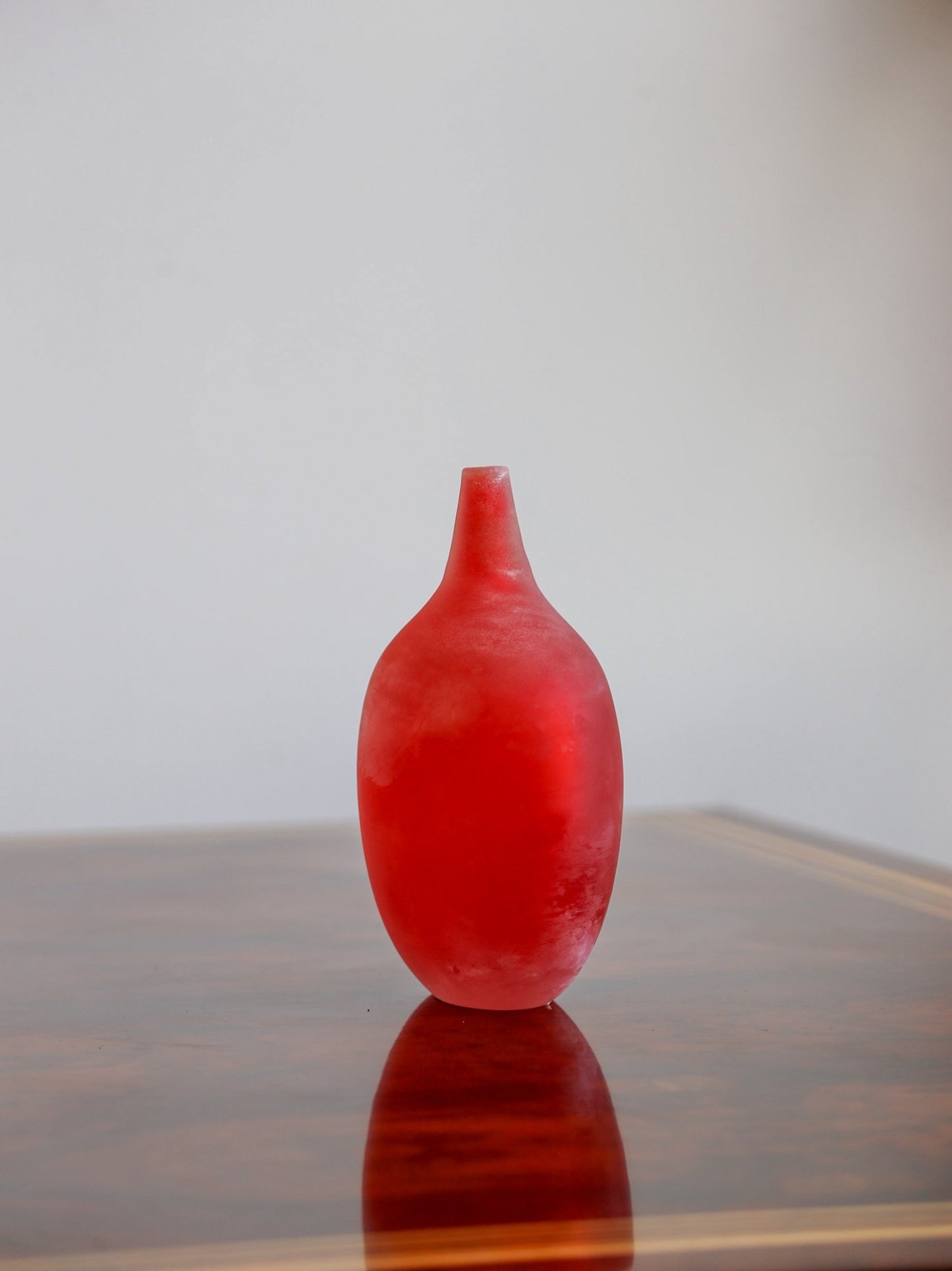 Murano Red Art Glass Vase, Italy 1970s - Lumini Collections