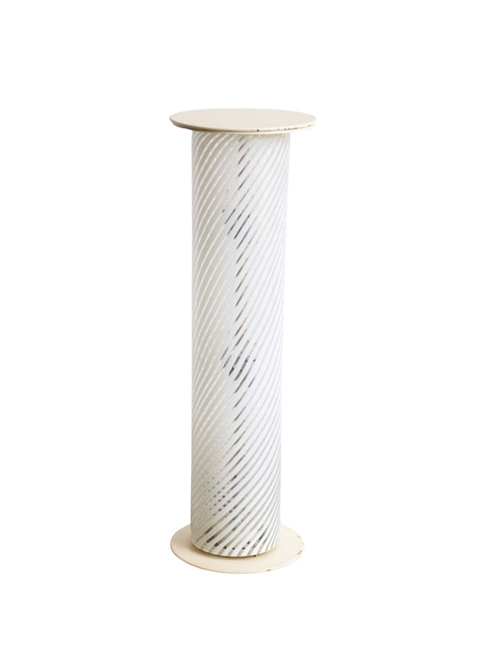 Carlo Nason Murano glass floor lamp with swirl pattern, Italy 1970s