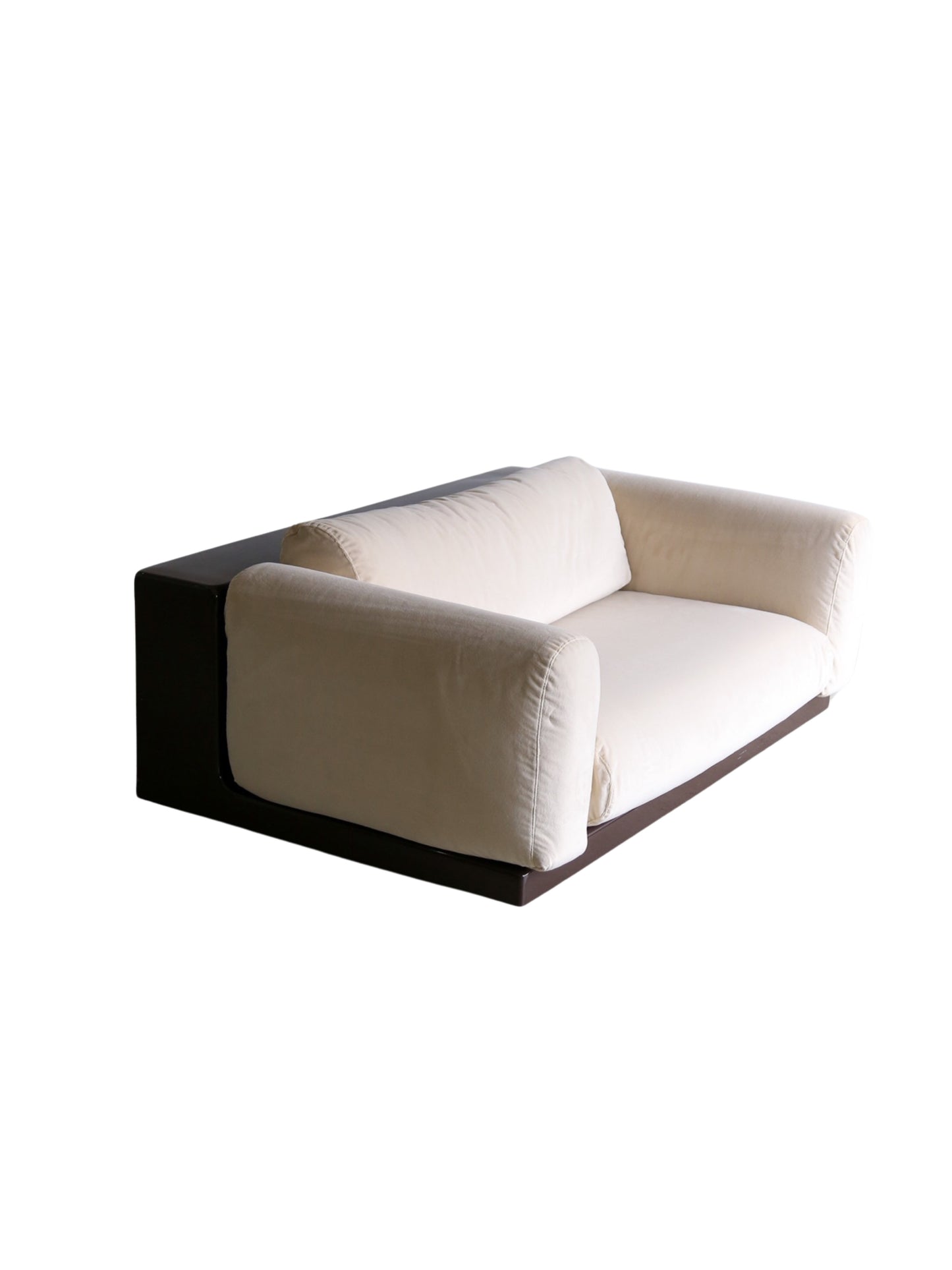 Mid Century Modern Gradual Sofa with Brown Base by Cini Boeri for Knoll