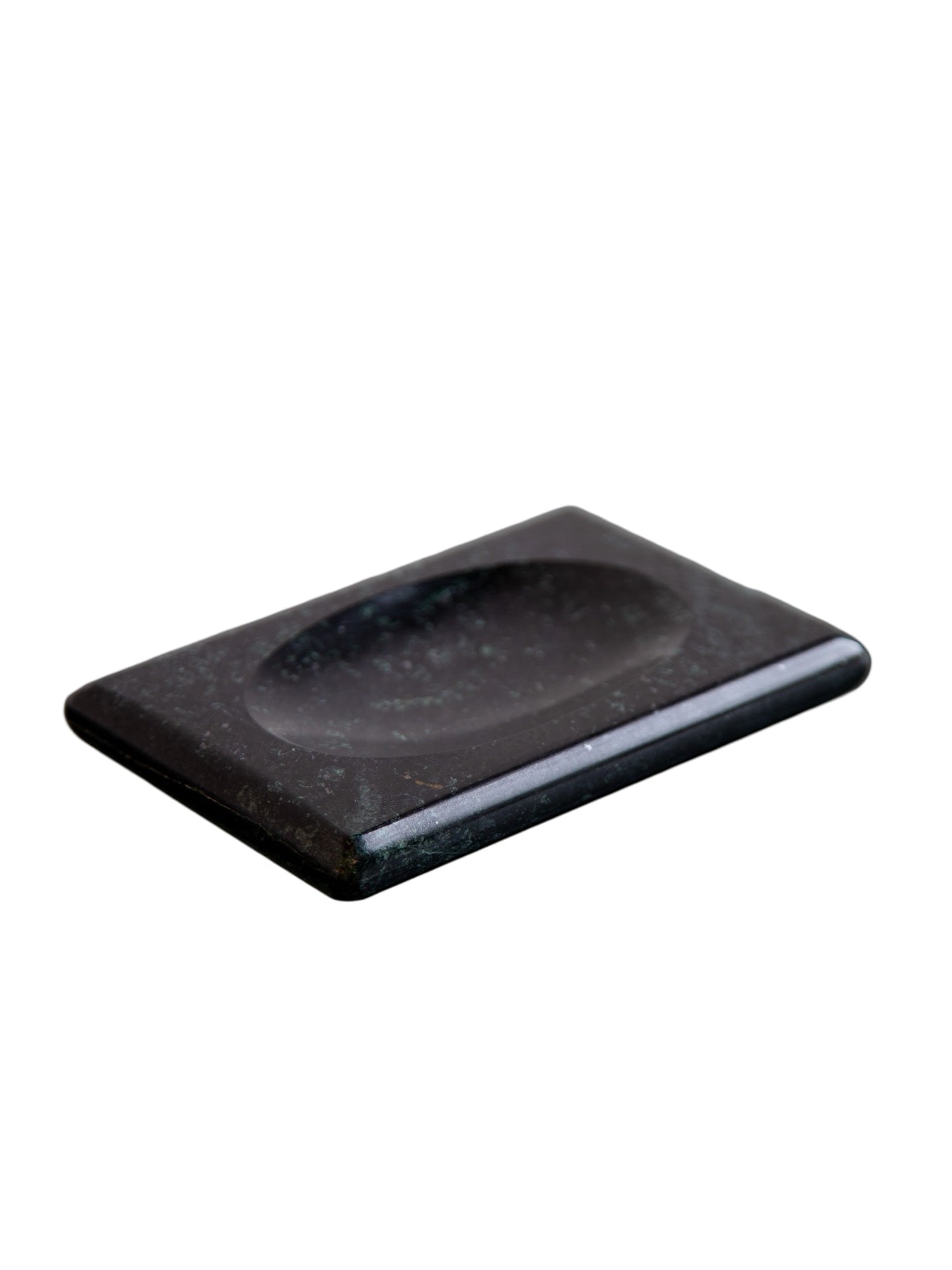 Black Carrara Marble Soap Tray