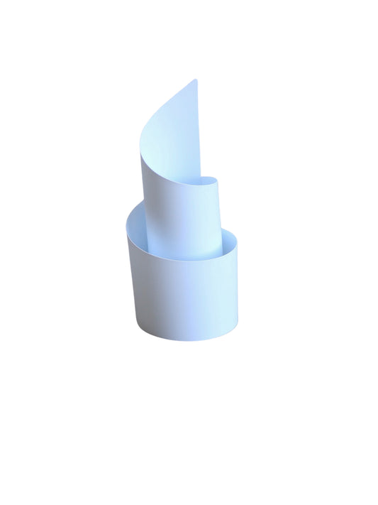 A minimalist white Opalflex plastic S-Tube table lamp designed by Samuel Parker for Slamp.