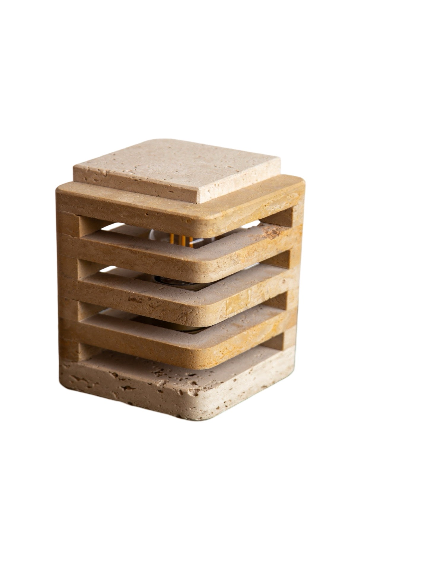 Luxury travertine table amp