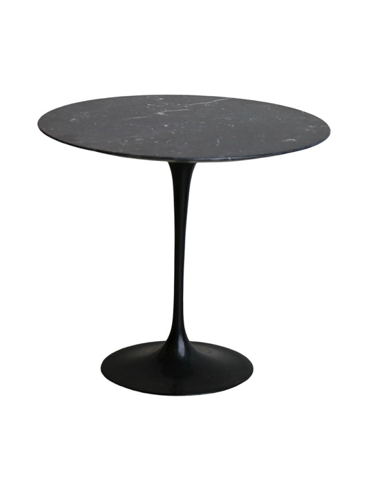 Saarinen Side Table by Eero Saarinen for Knoll Carrara Black Marble