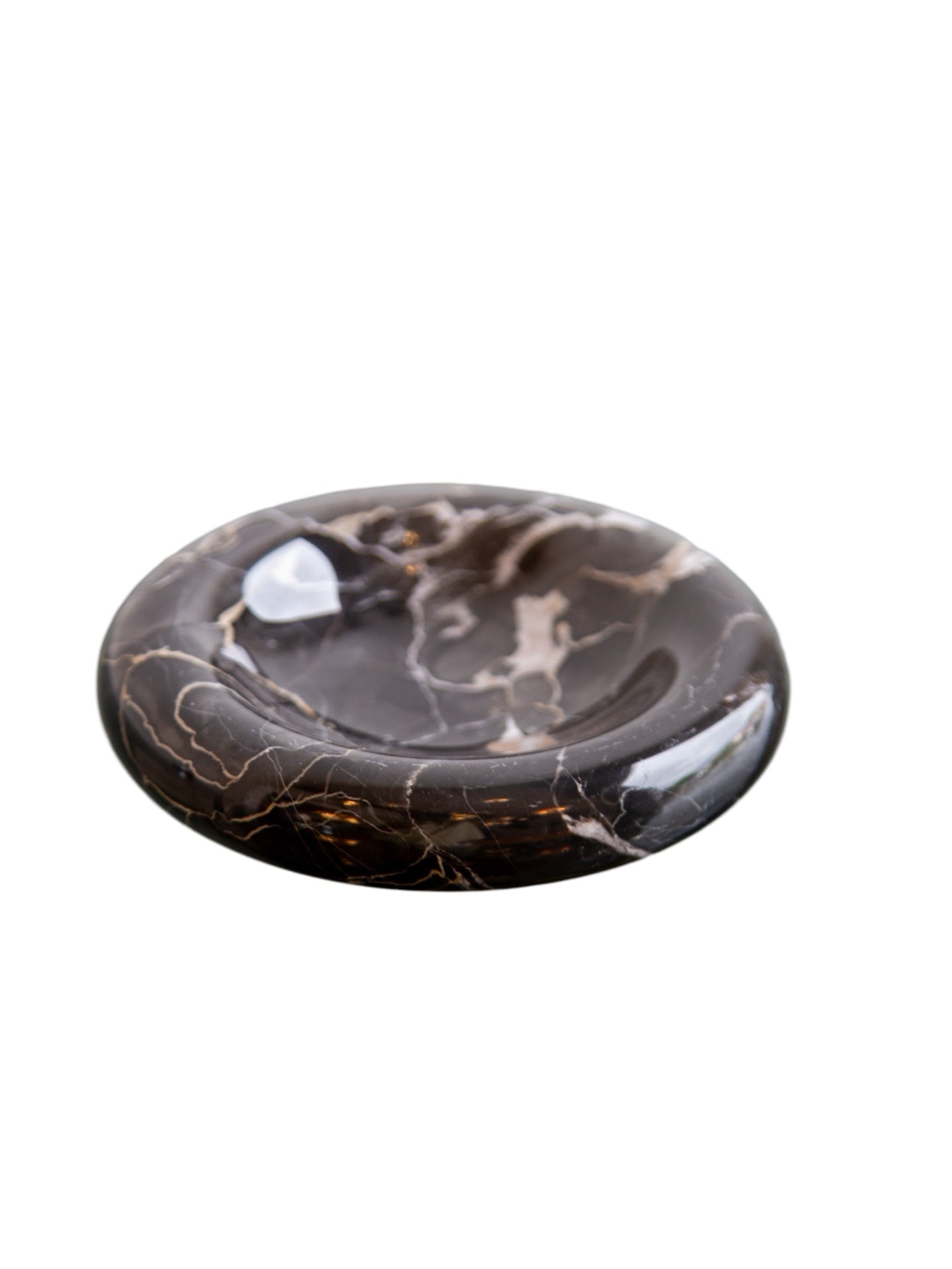 Black Carrara Marble Catchall or Ashtray by Sergio Asti