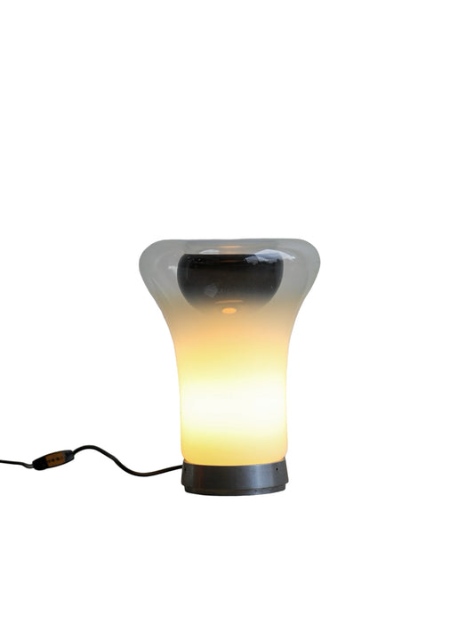 Saffo Table Lamp by Angelo Mangiarotti for Artemide in Murano Glass 1960s
