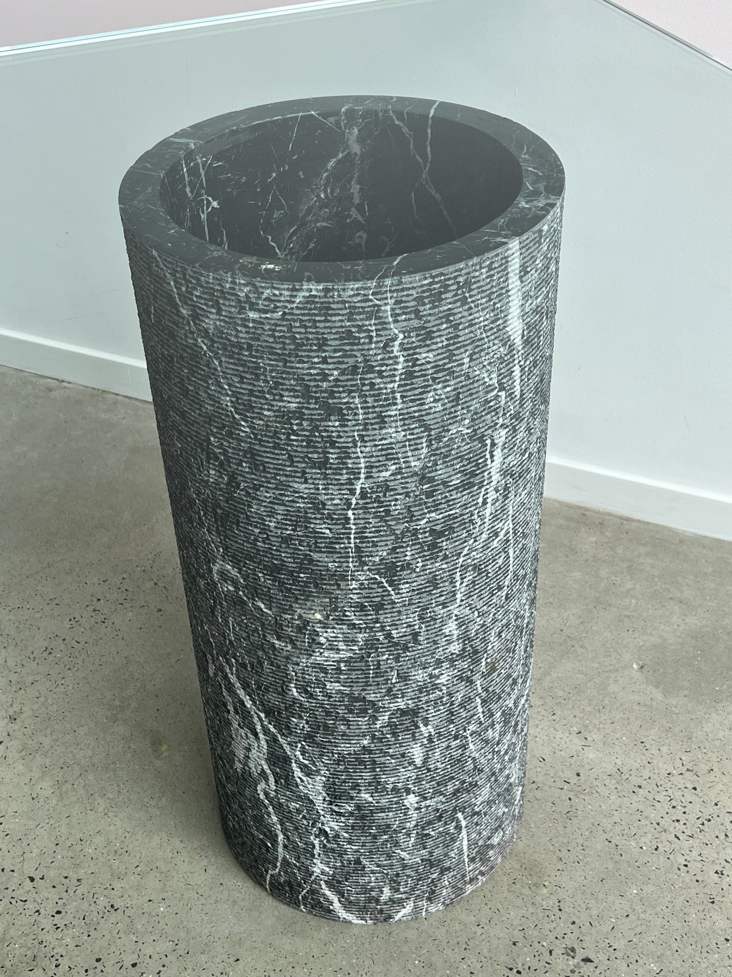 Massimo Vignelli for Casigliani, Glass and Marble Dining Table, 1980
