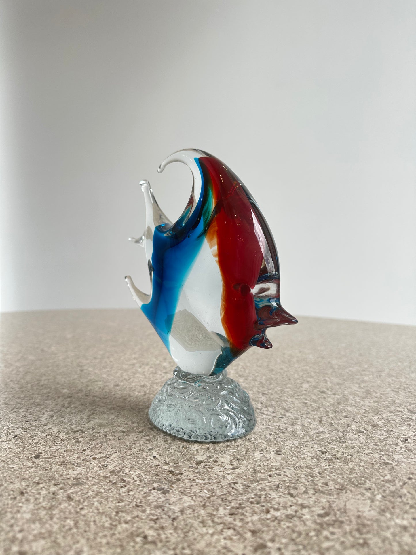Murano Multicolour Glass Fish Table Sculpture, 1960s