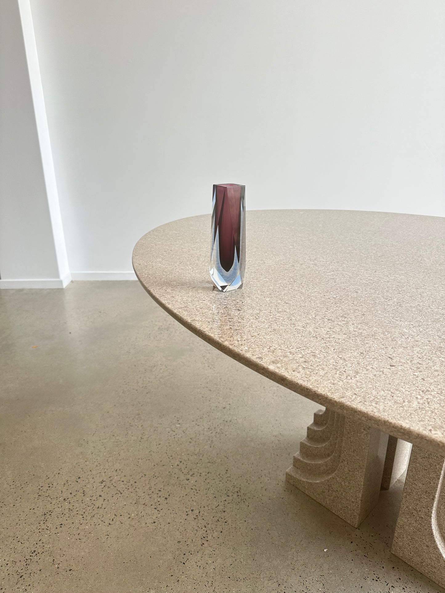 Murano Sommerso Art Glass Vase, 1970s