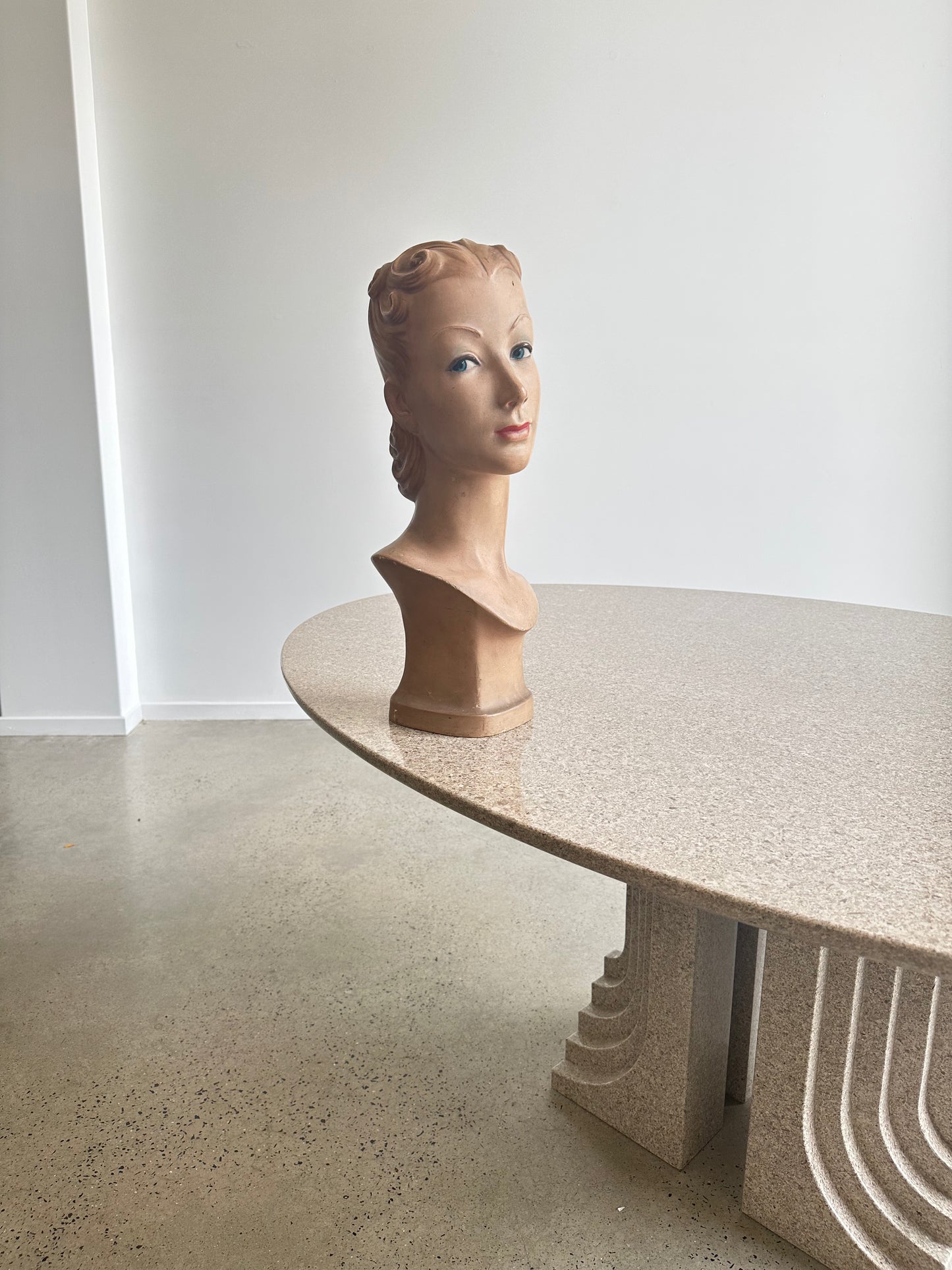 Italian Hand Painted Mannequin Head, 1920s