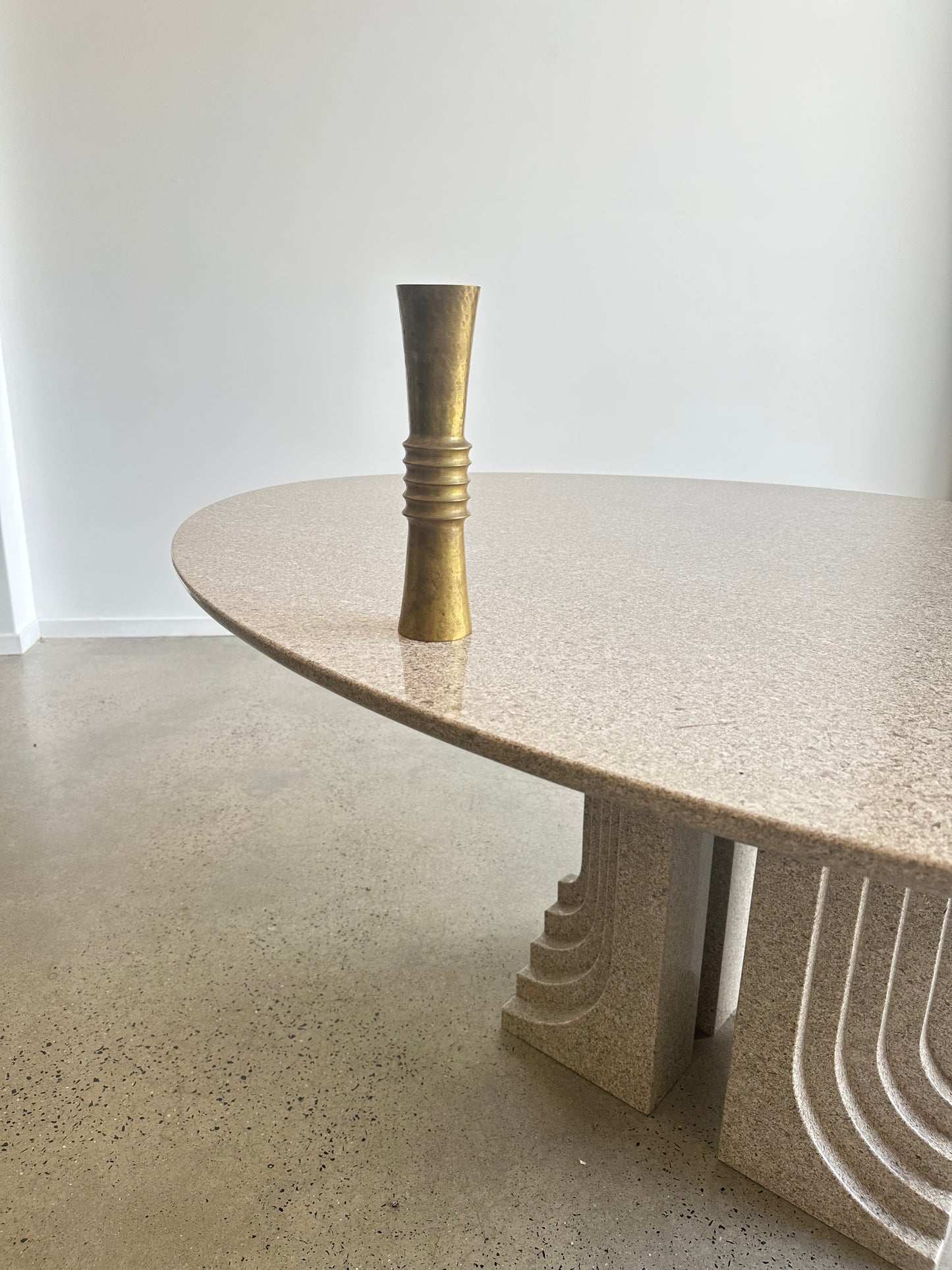 Cognolato Italian Brass Vase, 1950s