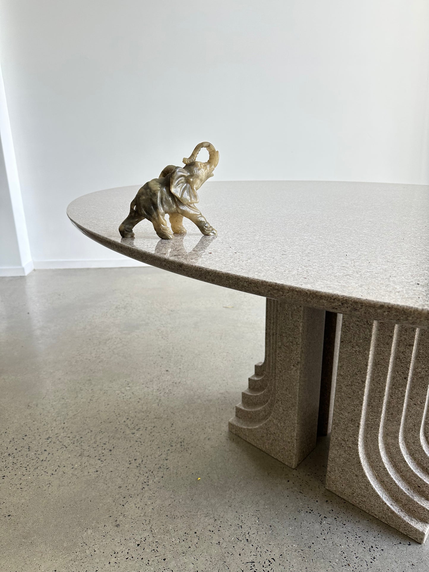 Italian Alabaster Elephant Table Sculpture,1970s