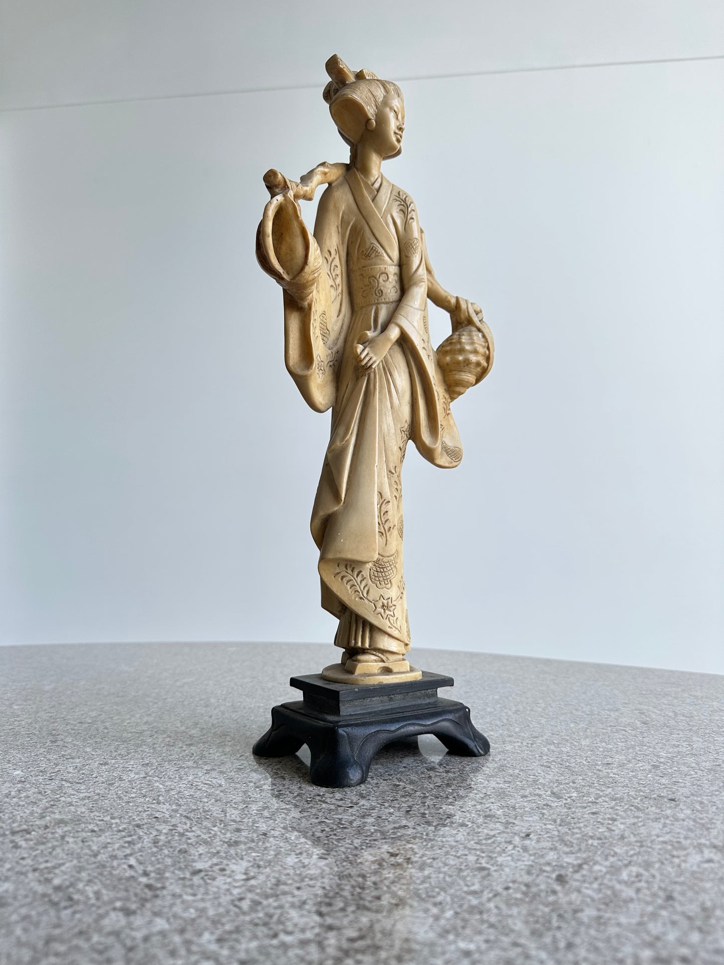 Italian Mid Century Modern Resin Geisha Table Sculpture, 1960