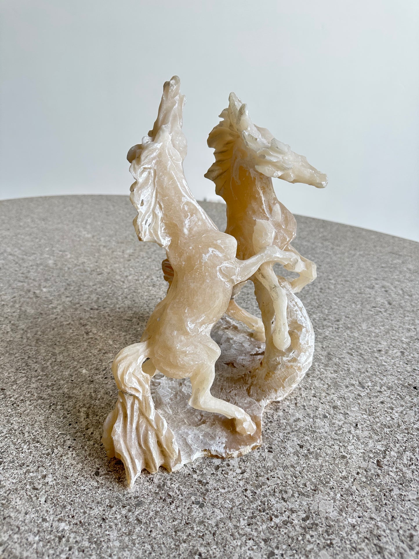 Boldrini Italian Horse Alabaster Table Sculpture, 1960