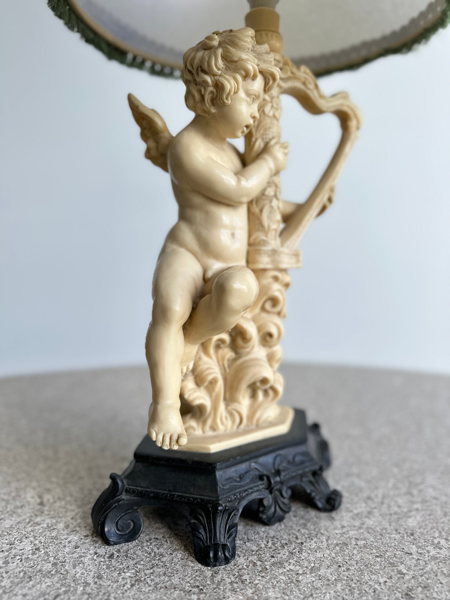 Sculpture Resin Table Lamp by Santini Tuscany, 1970s