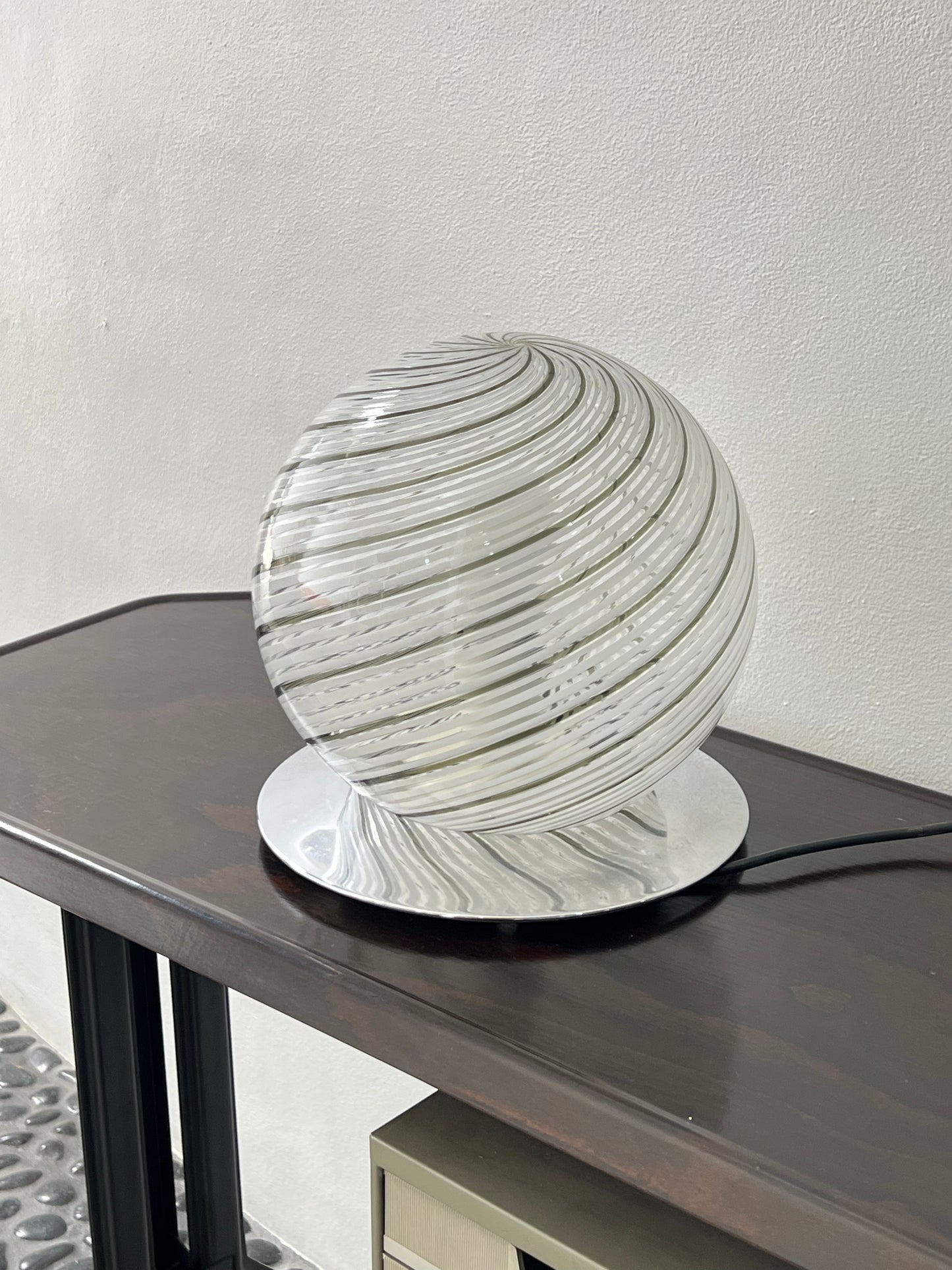 Tronconi Murano Glass Table Lamp, Italy, 1970s