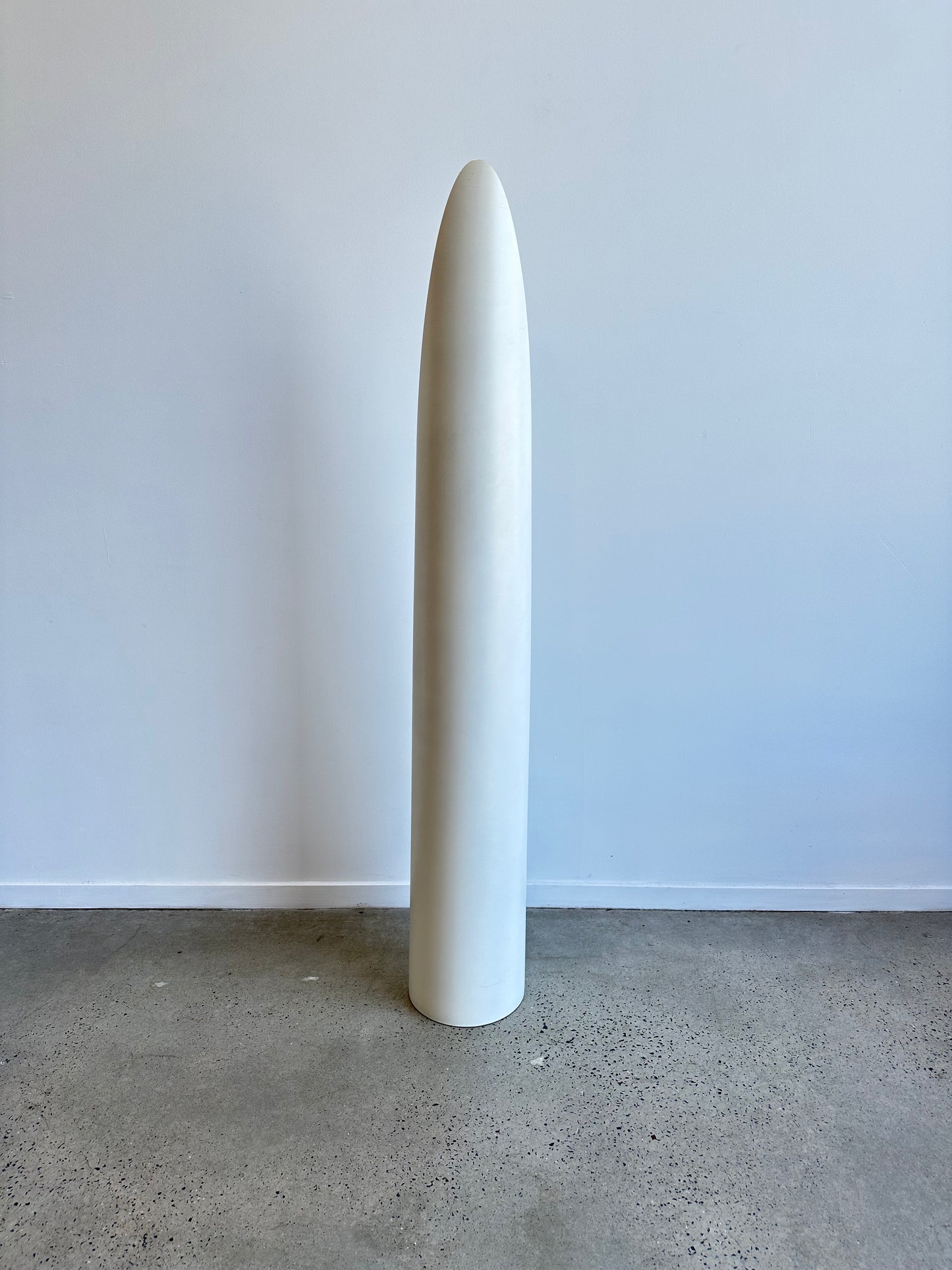"Unghia"by Rodolfo Bonetto White Floor Mirror, 1970s