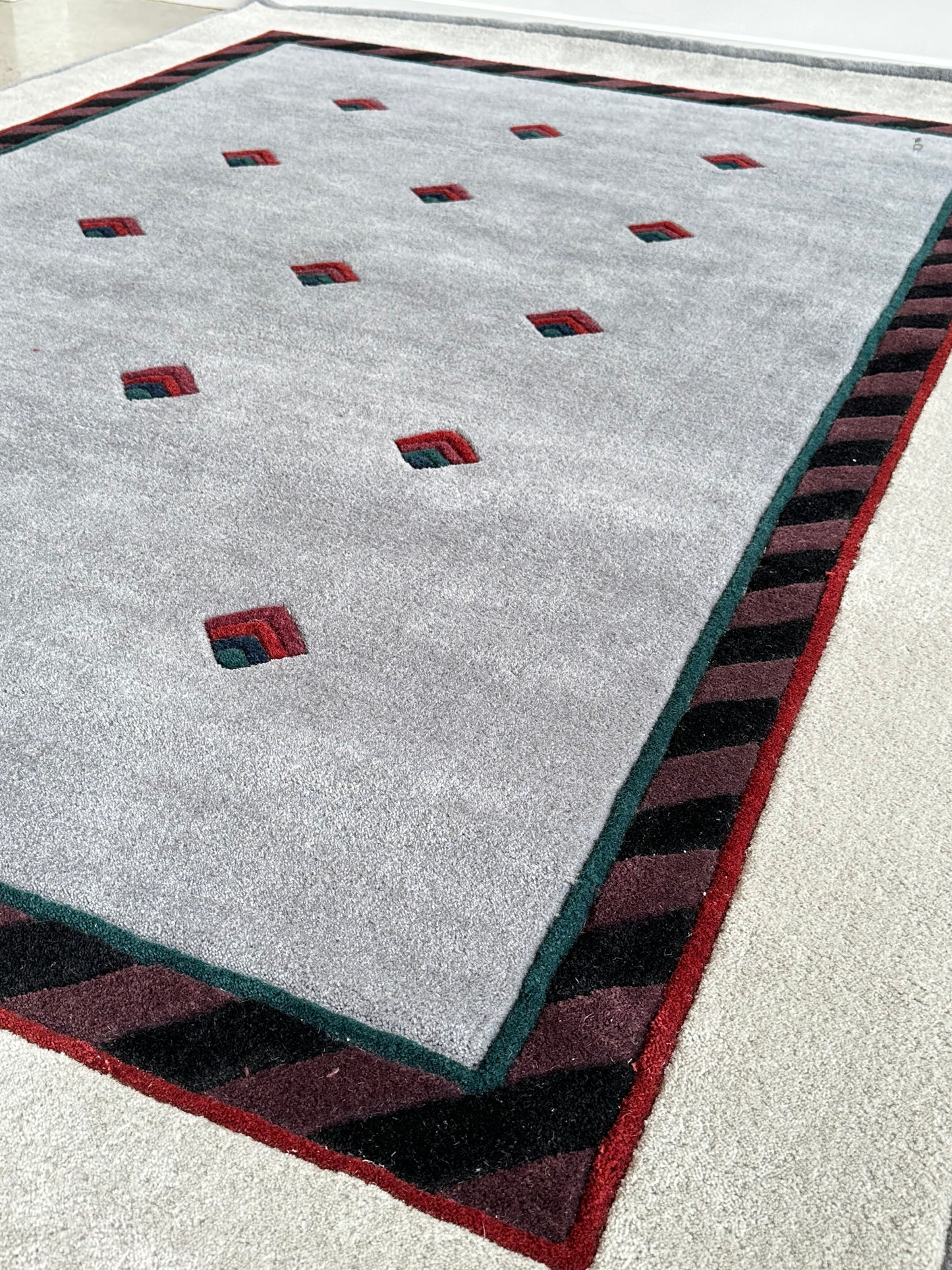 "Jive" by Catharina Dramborg for Kinnasand Post Modern Wool Carpet, 1990s