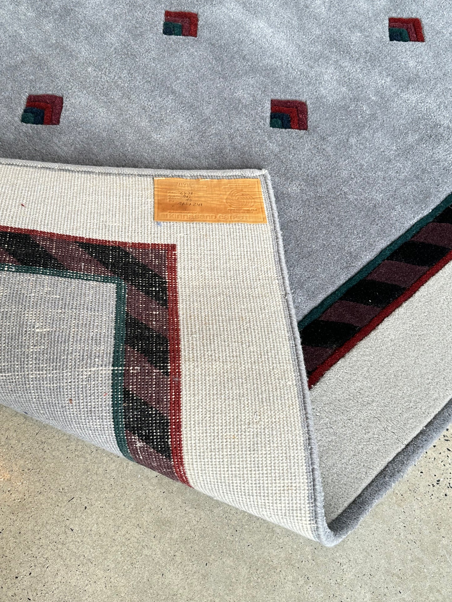 "Jive" by Catharina Dramborg for Kinnasand Post Modern Wool Carpet, 1990s