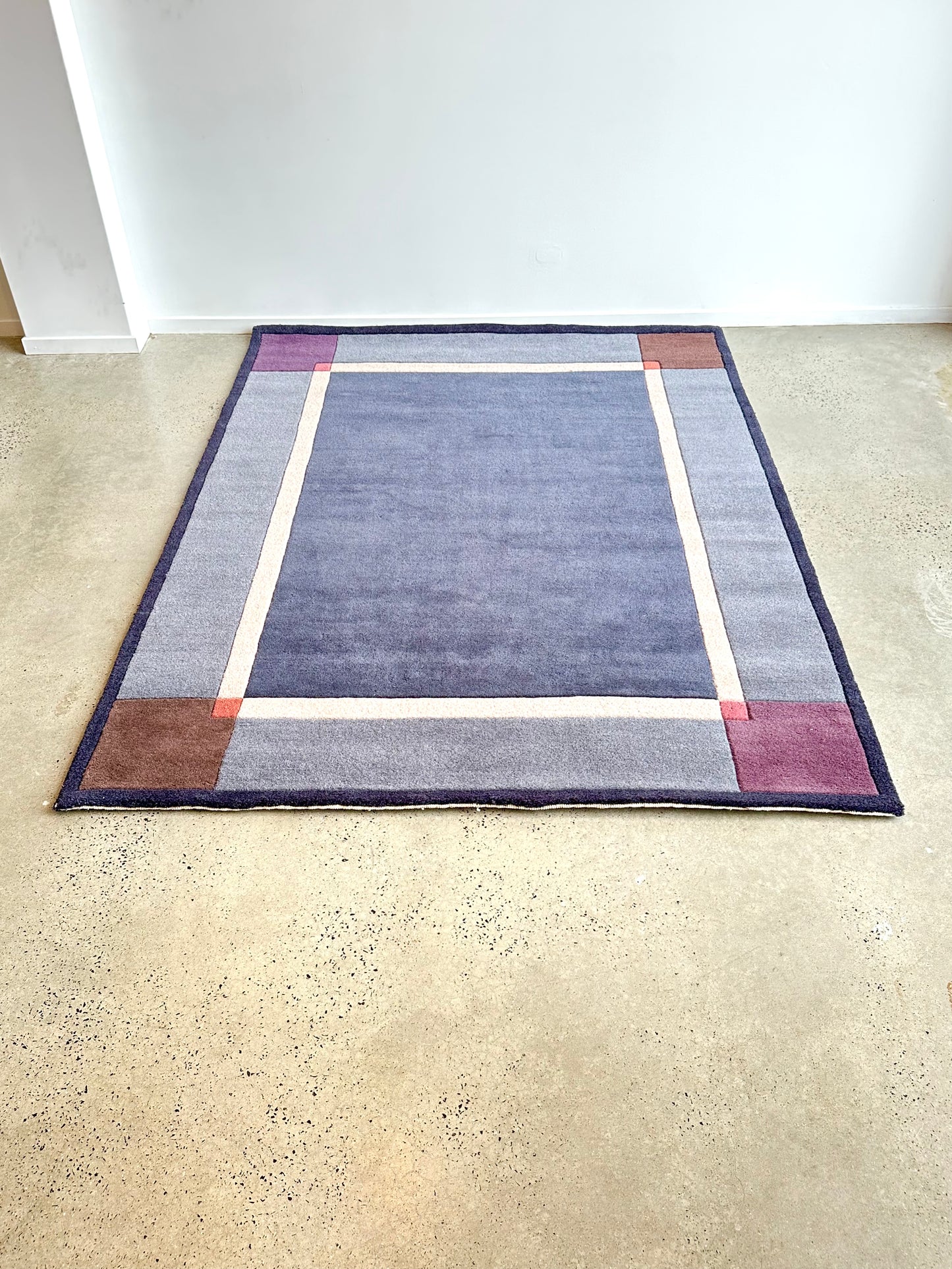 Ingrid Dessau for Kinnasand Post Modern Pure Wool Rug, 1990
