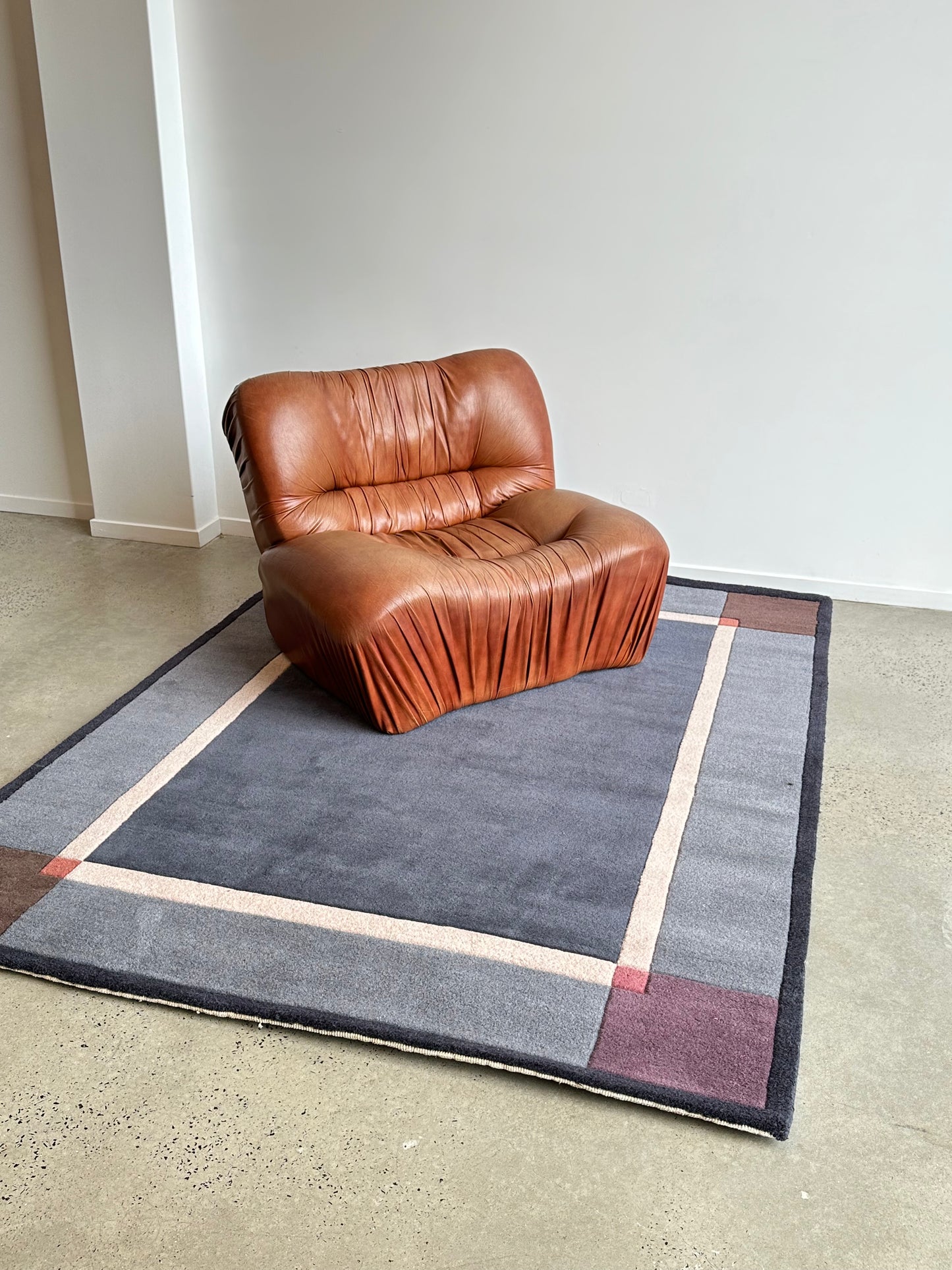 Ingrid Dessau for Kinnasand Post Modern Pure Wool Rug, 1990