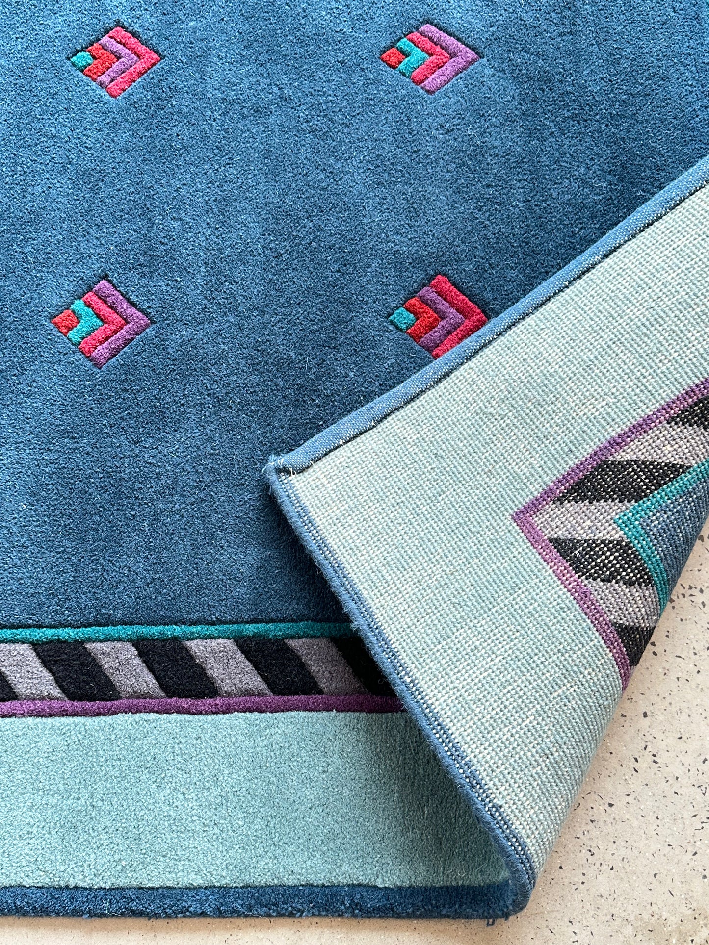 "Jive" by Catharina Dramborg for Kinnasand Dark Green Modern Wool Carpet, 1990s