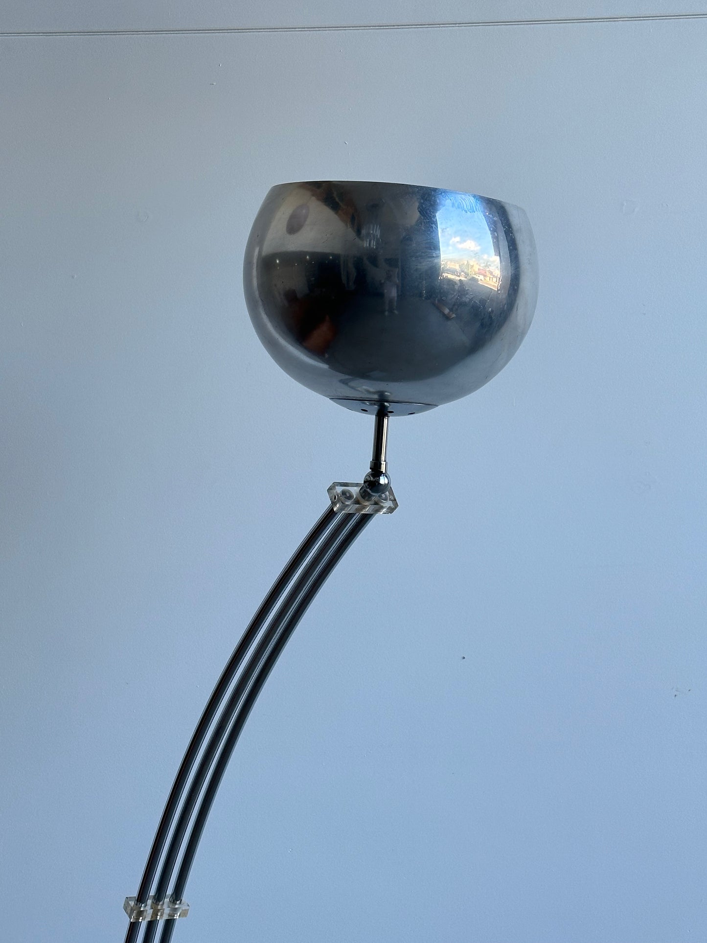 Italian Arc Floor Lamp by Goffredo Reggiani, 1970s