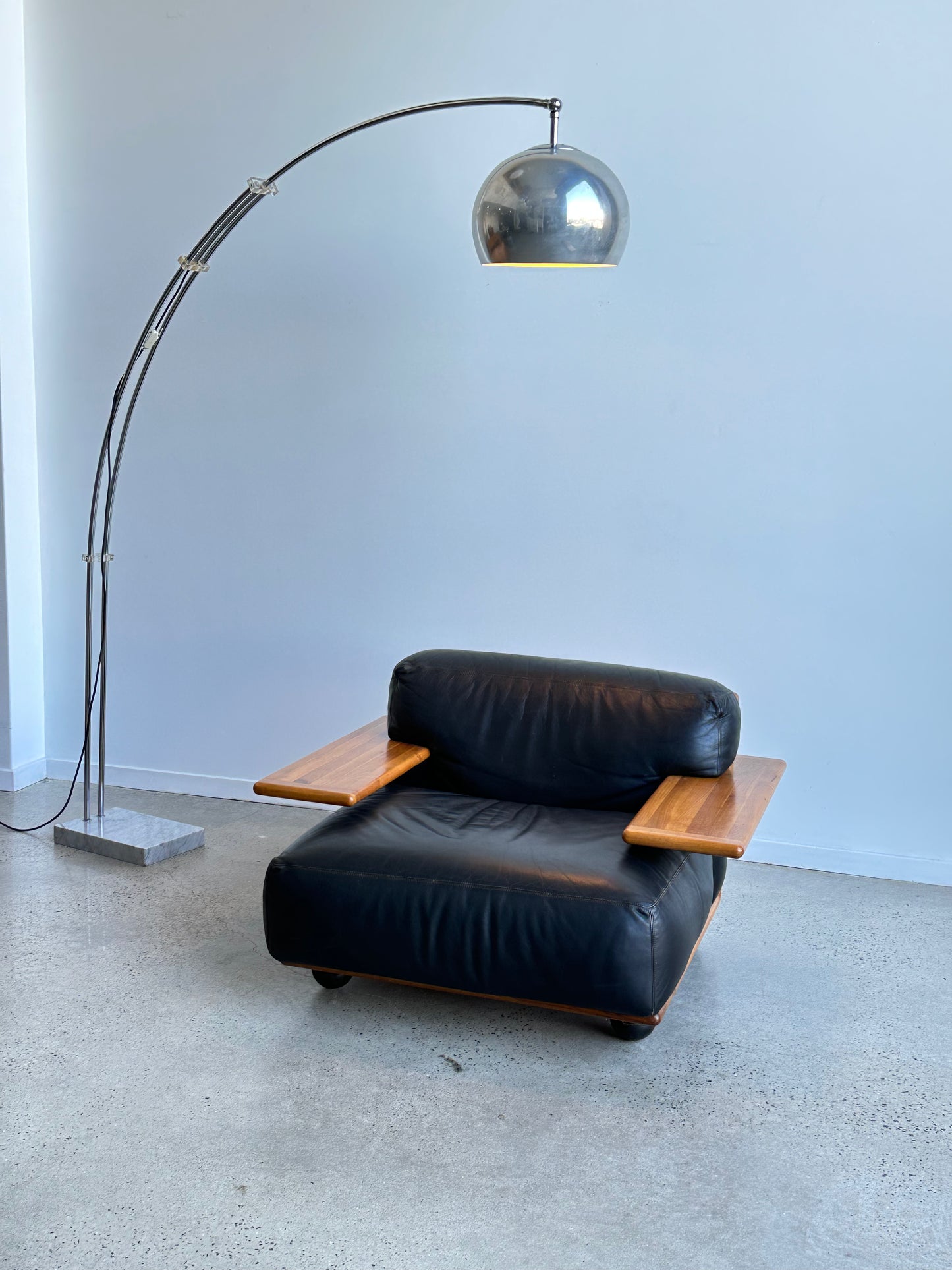 Italian Arc Floor Lamp by Goffredo Reggiani, 1970s