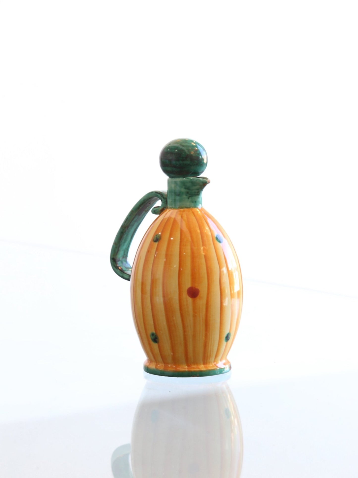 Mid - Century Hand - Painted Ceramic Jug by Pucci Umbertide, 1950s - Lumini Collections