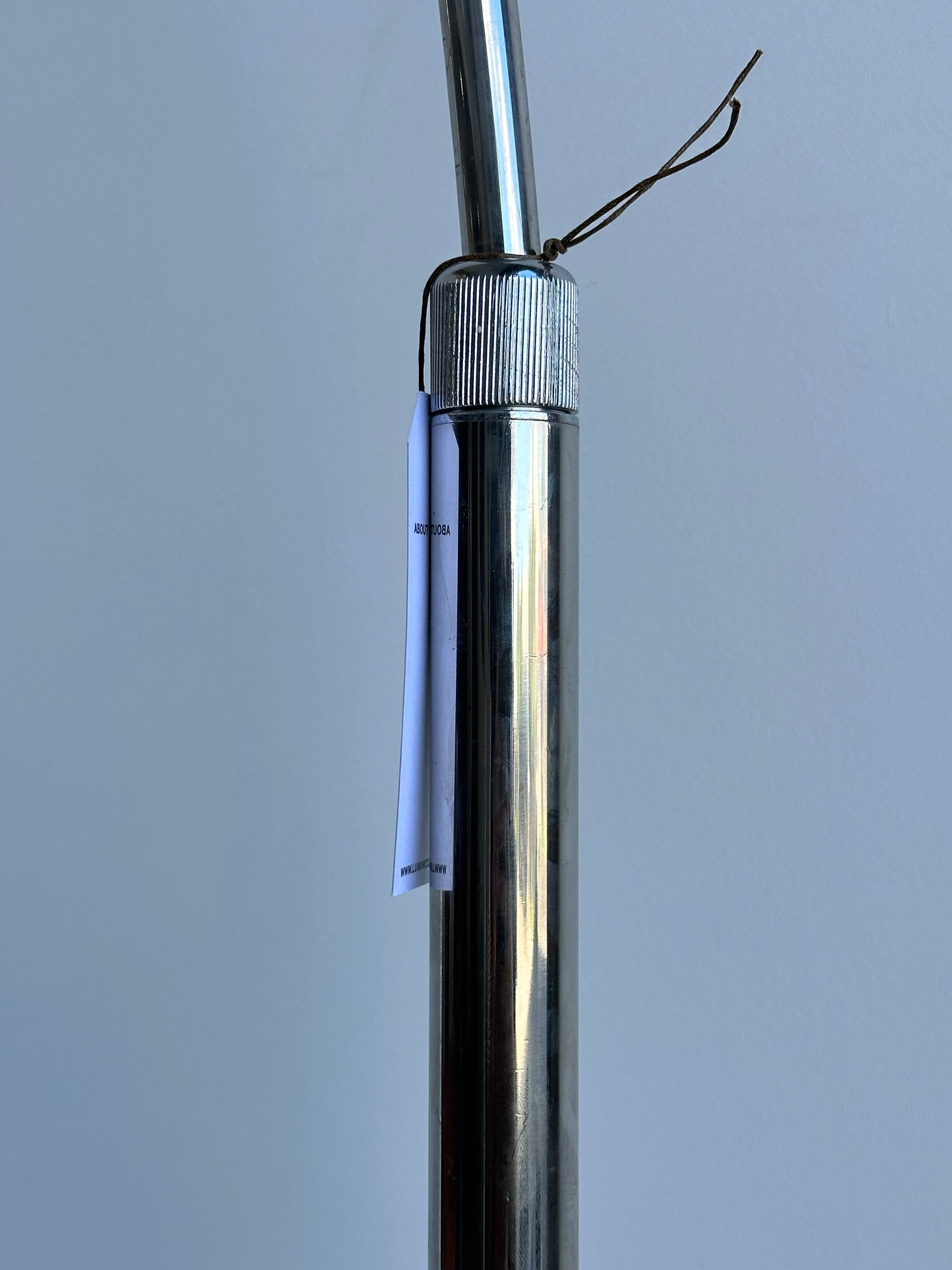 Arch Floor Lamp By Goffredo Reggiani in Chrome and Black Metal