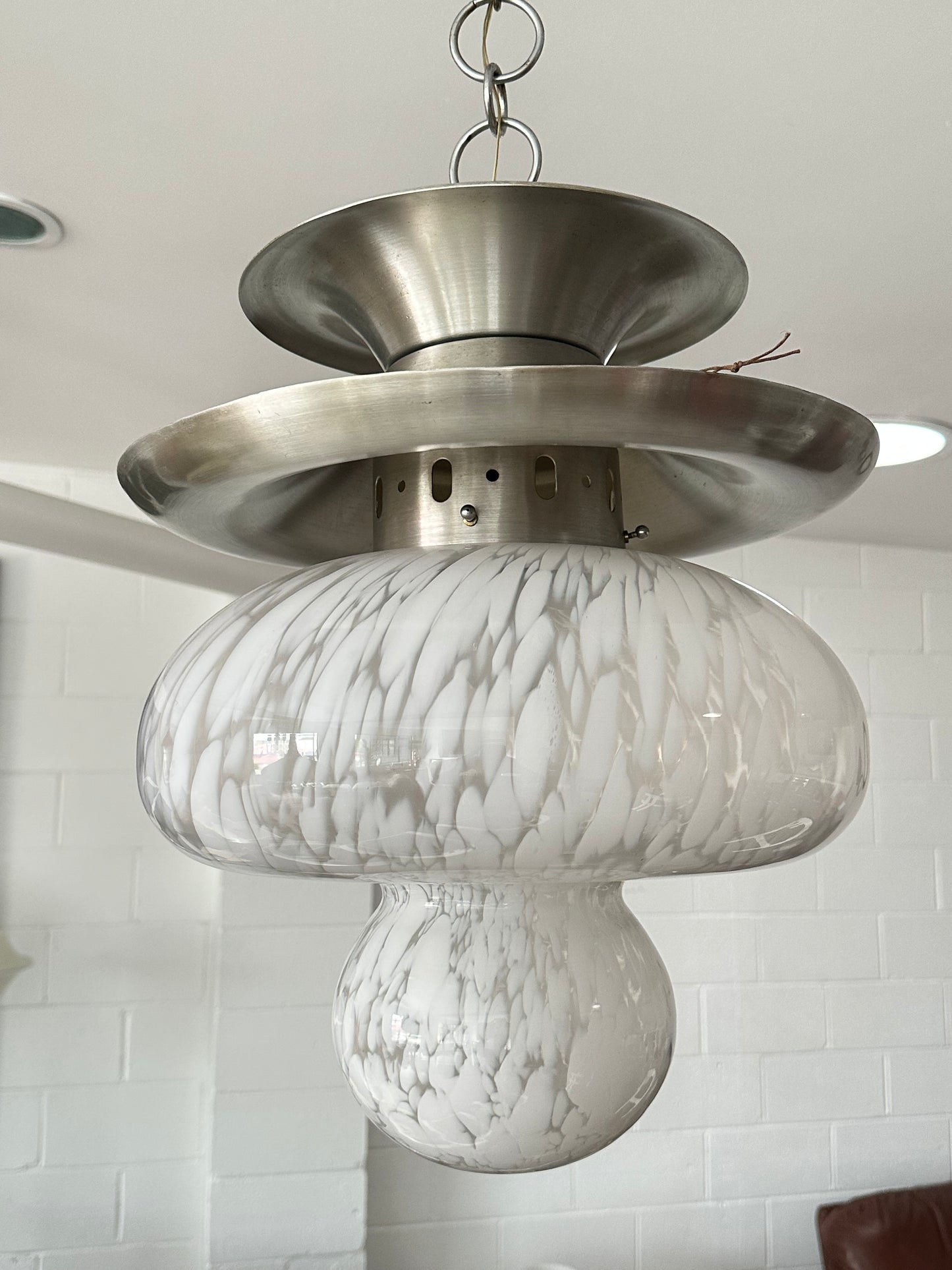 Carlo Nason Murano Glass Pendant Light for Mazzega