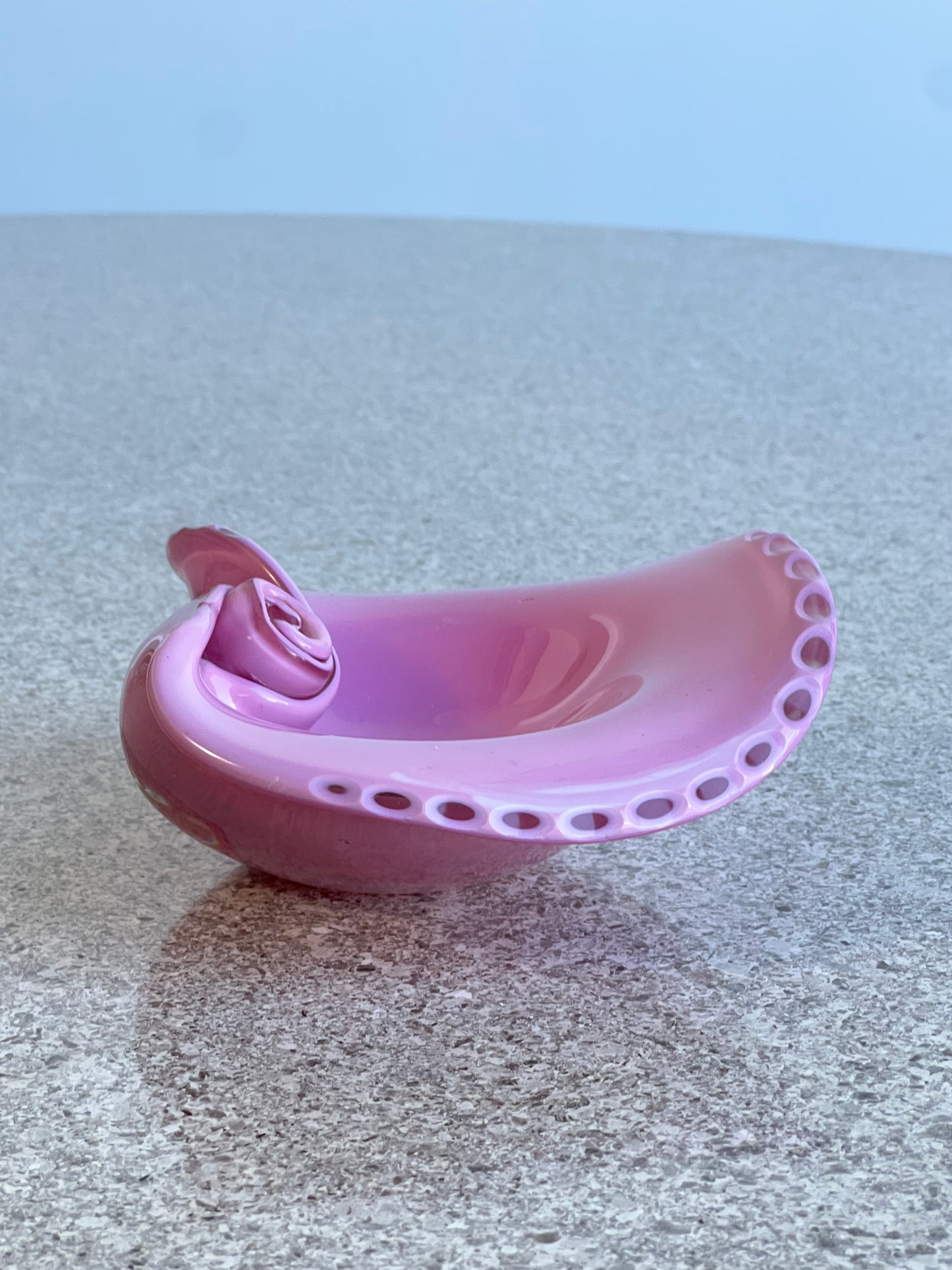 Murano Sommerso Pink Ashtray, 1960s