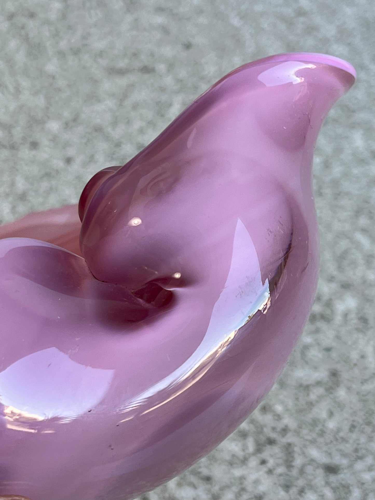 Murano Sommerso Pink Ashtray, 1960s