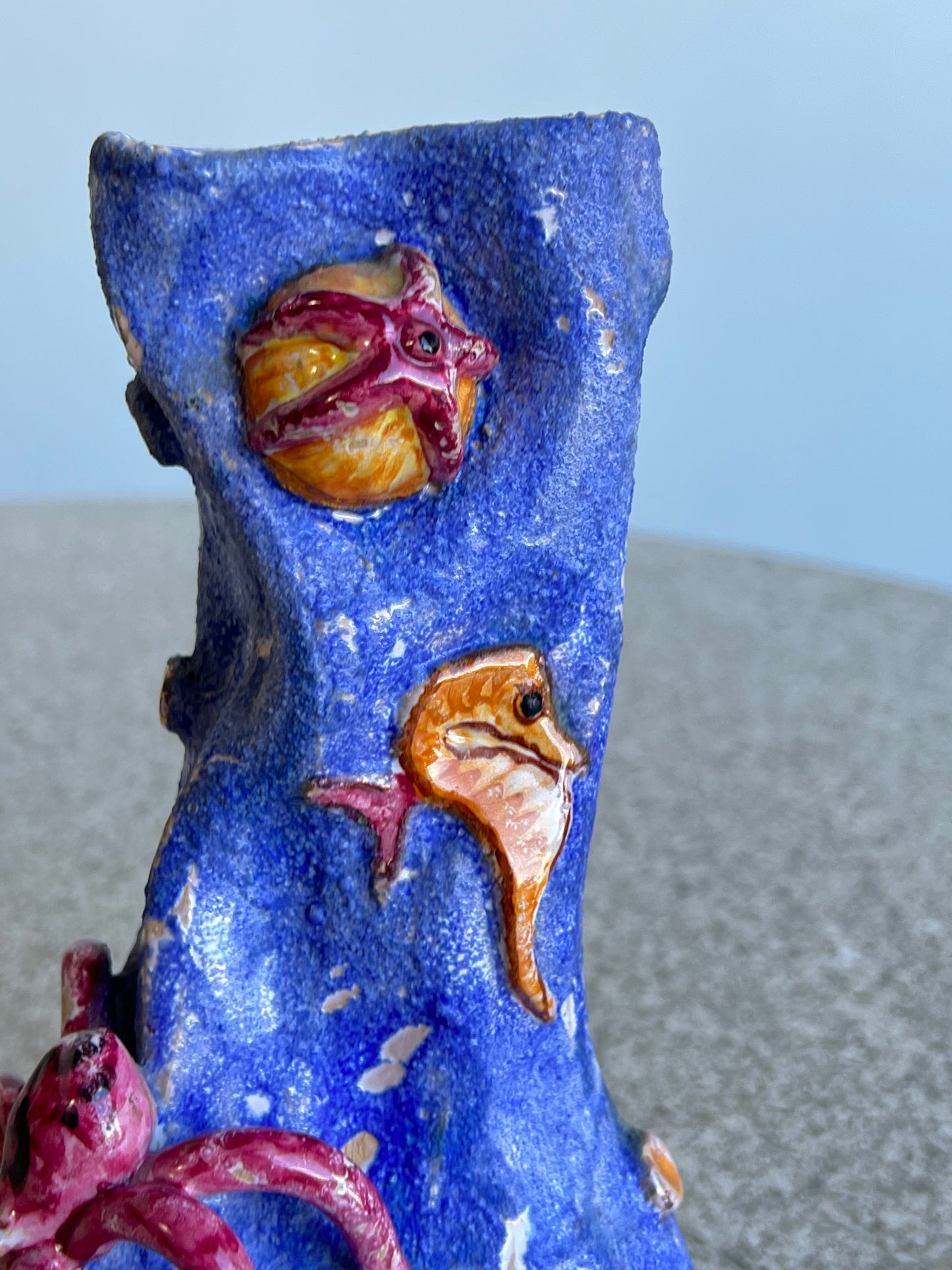 Vittorio Acabbo Amalfi Italian Ceramic Vase, 1970s
