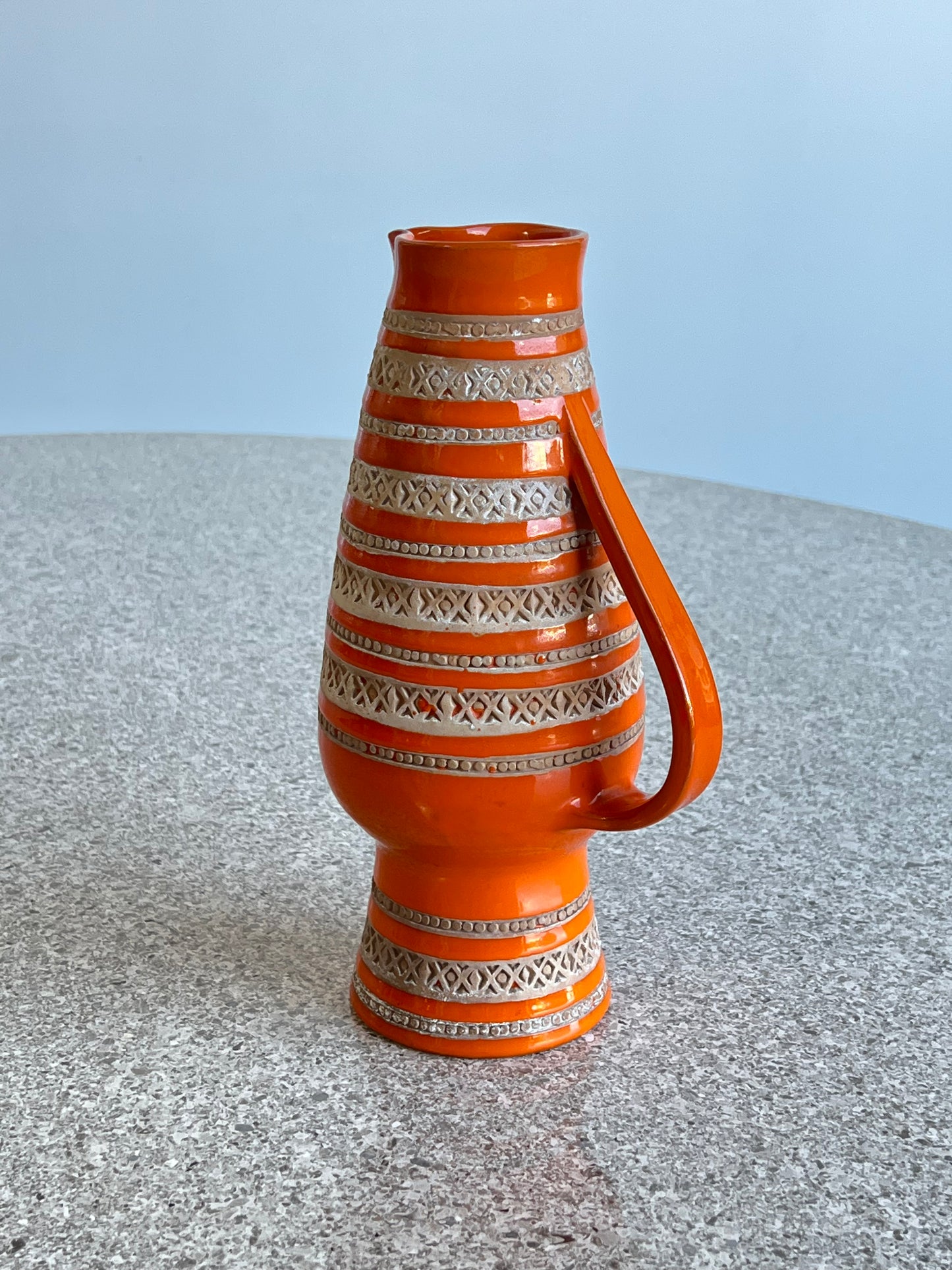 Bitossi Orange Water Jug, 1960s