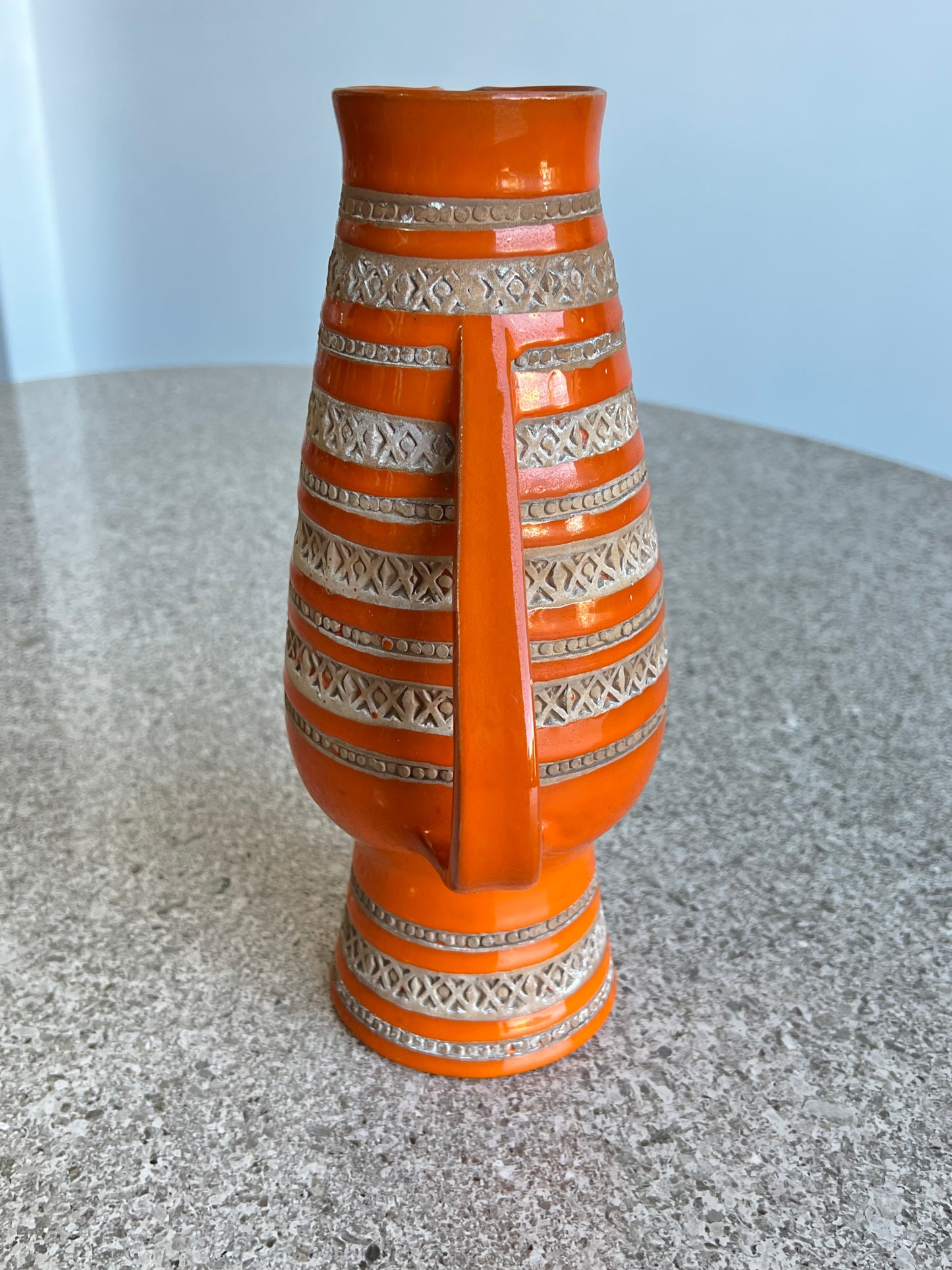 Bitossi Orange Water Jug, 1960s
