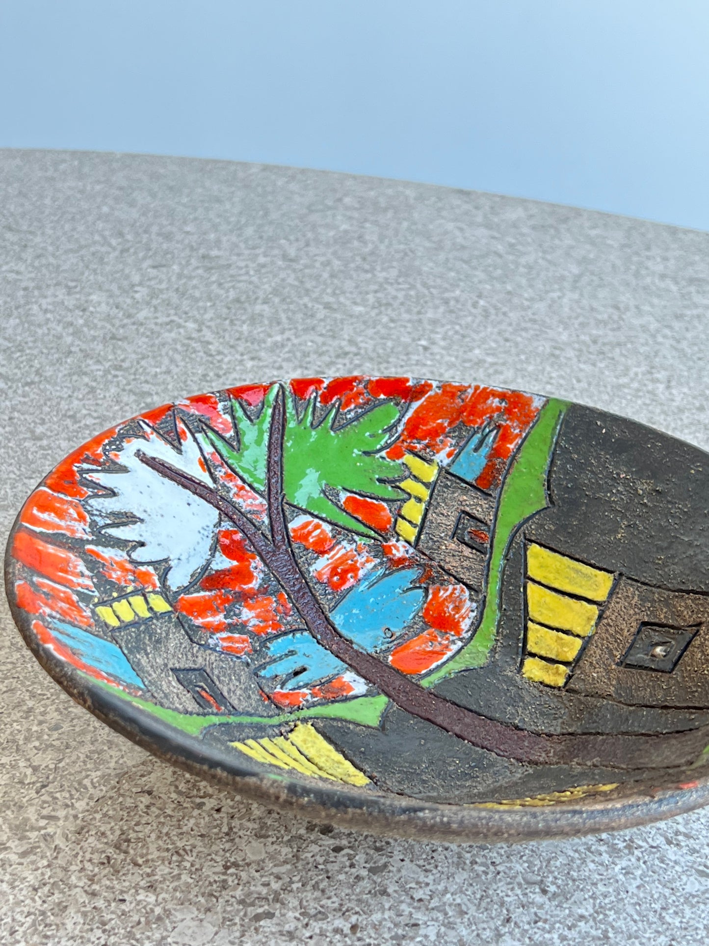 Aldo Londi Italian Ceramic Bowl, 1960s
