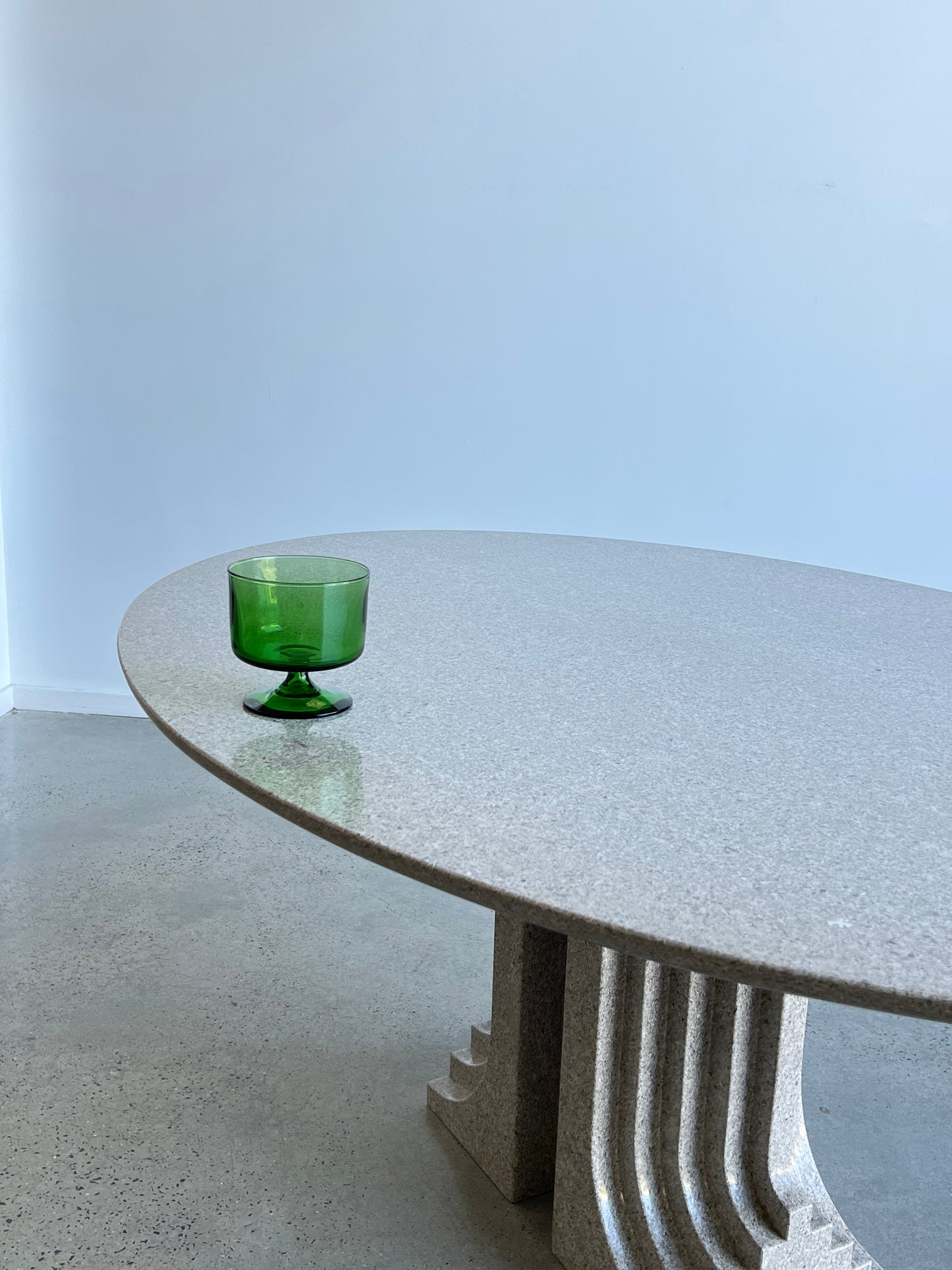 Vetri Empoli Large Italian Green Glass Bowl, 1960