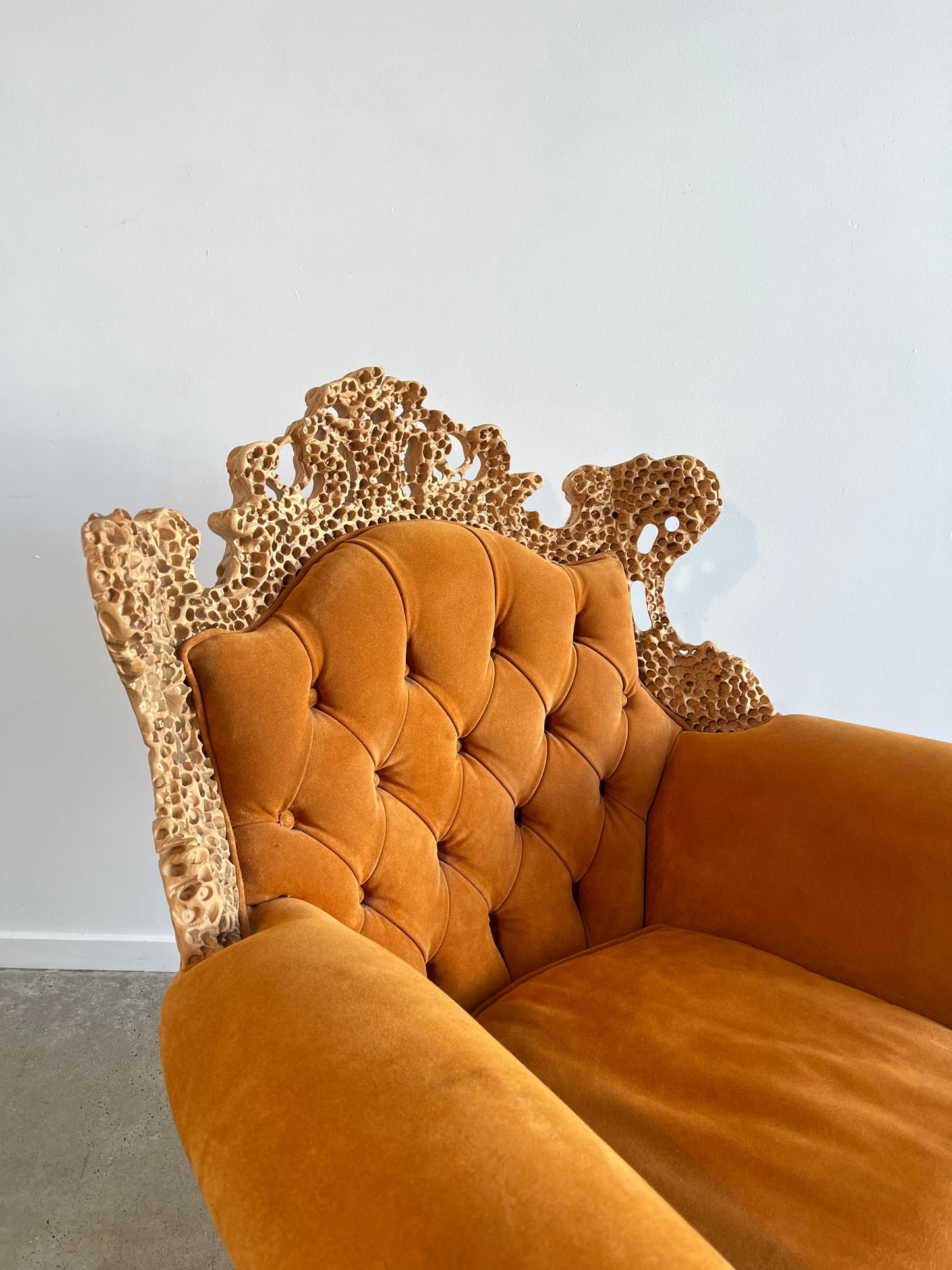 Italian Postmodern Armchair and Ottoman by Urano Palma for Mirabili