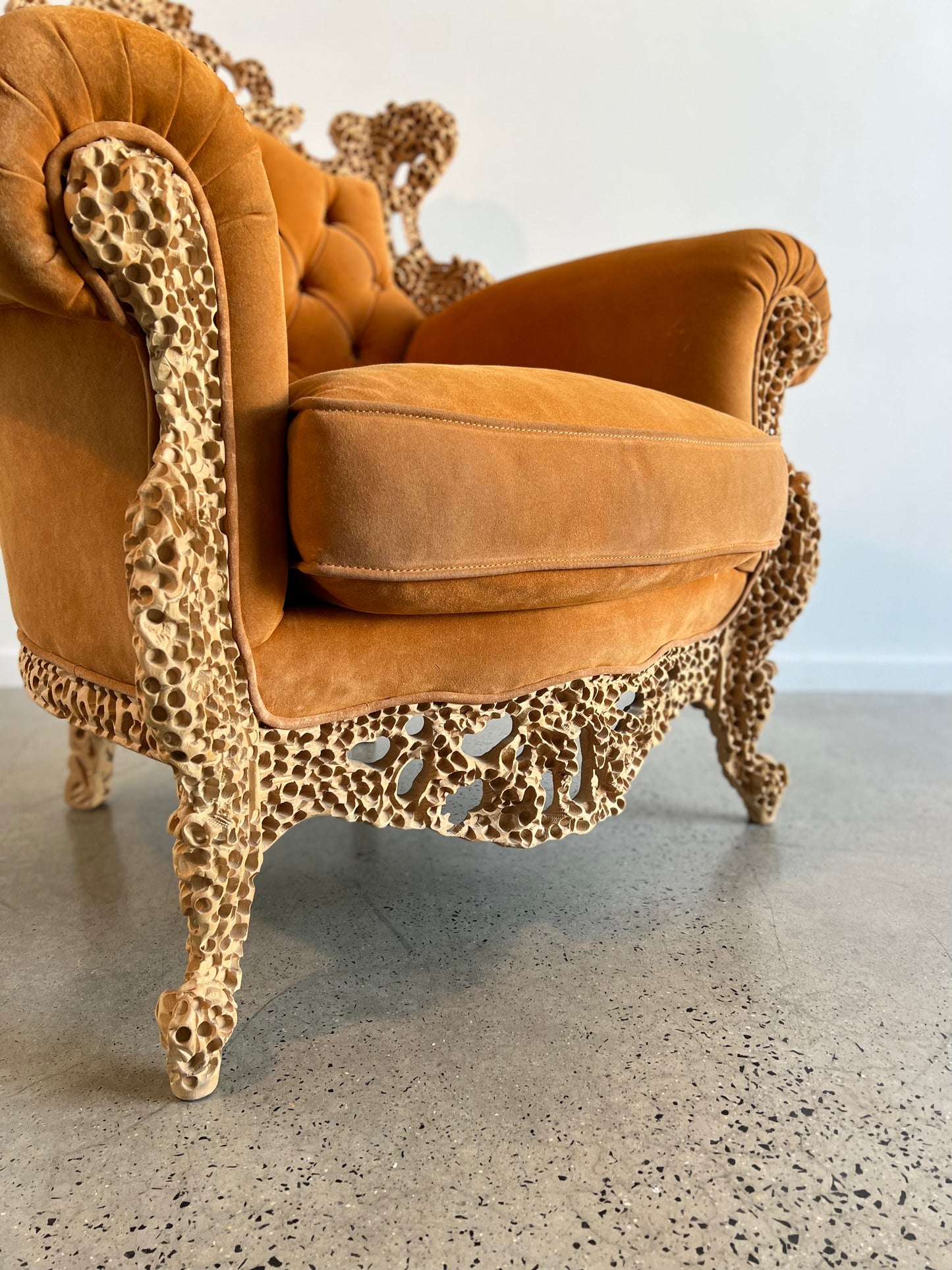 Italian Postmodern Armchair and Ottoman by Urano Palma for Mirabili